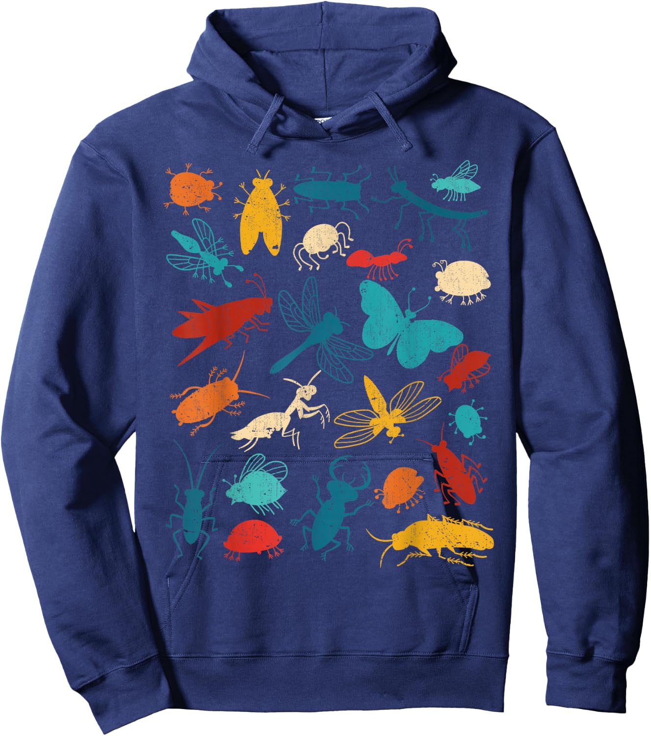 Bunte Insekten Jungen Mädchen Käfer Hoodie - Hoodie | Navy