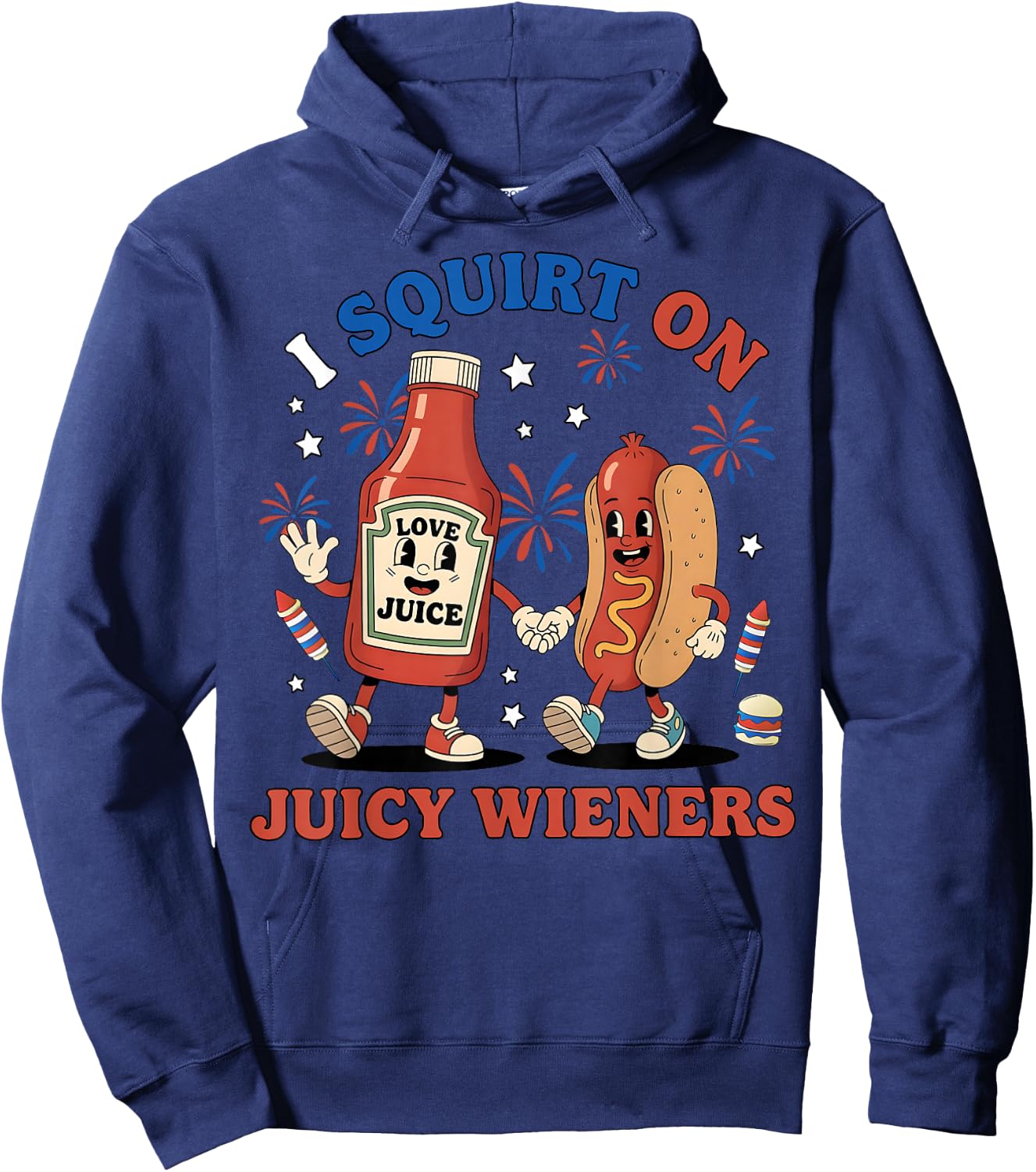 T-Shirt Hoodie - Hoodie | Navy