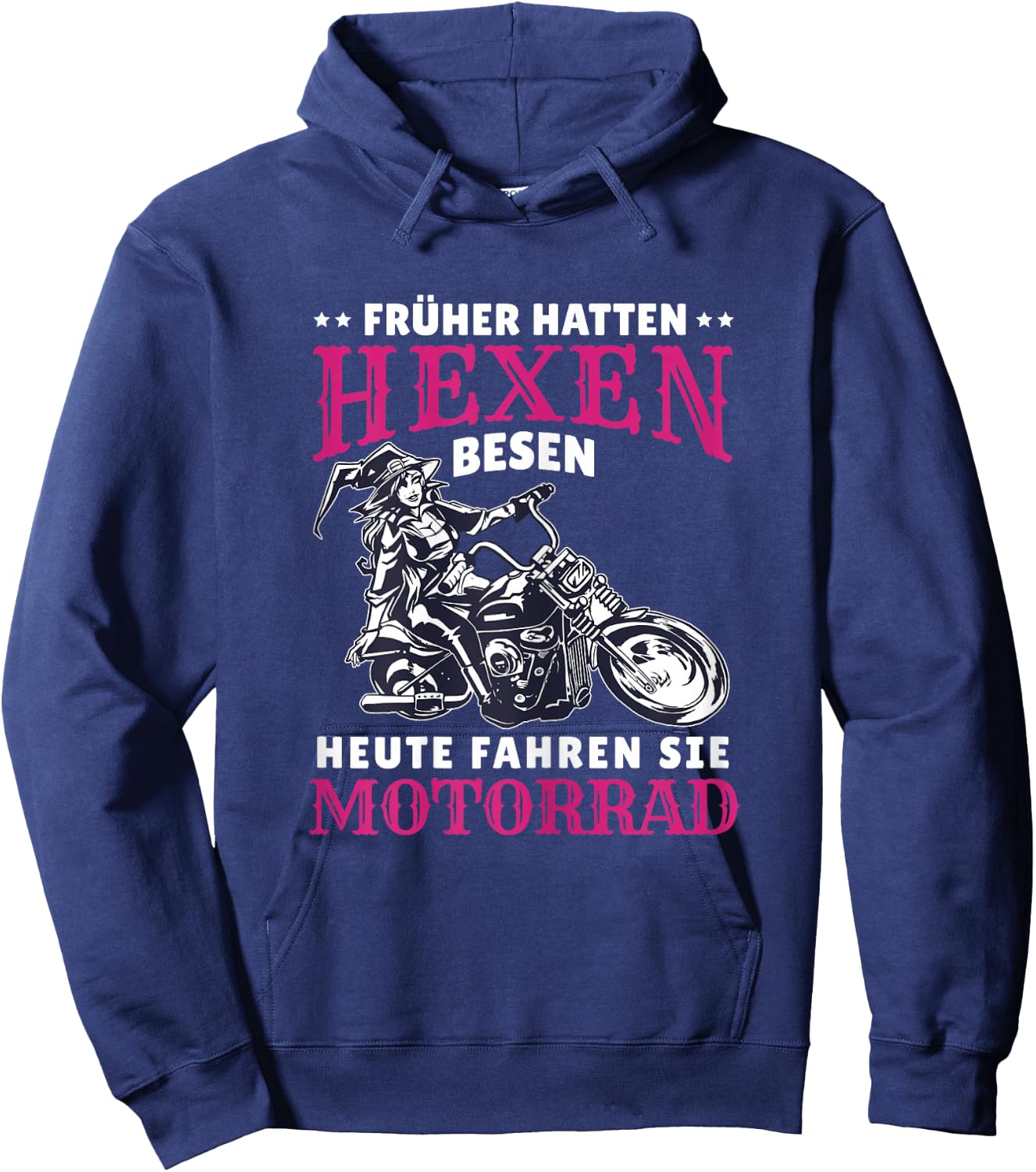 Motorrad Spruch Bikerin Heute Fahren Sie Motorrad Hoodie - Hoodie | Navy