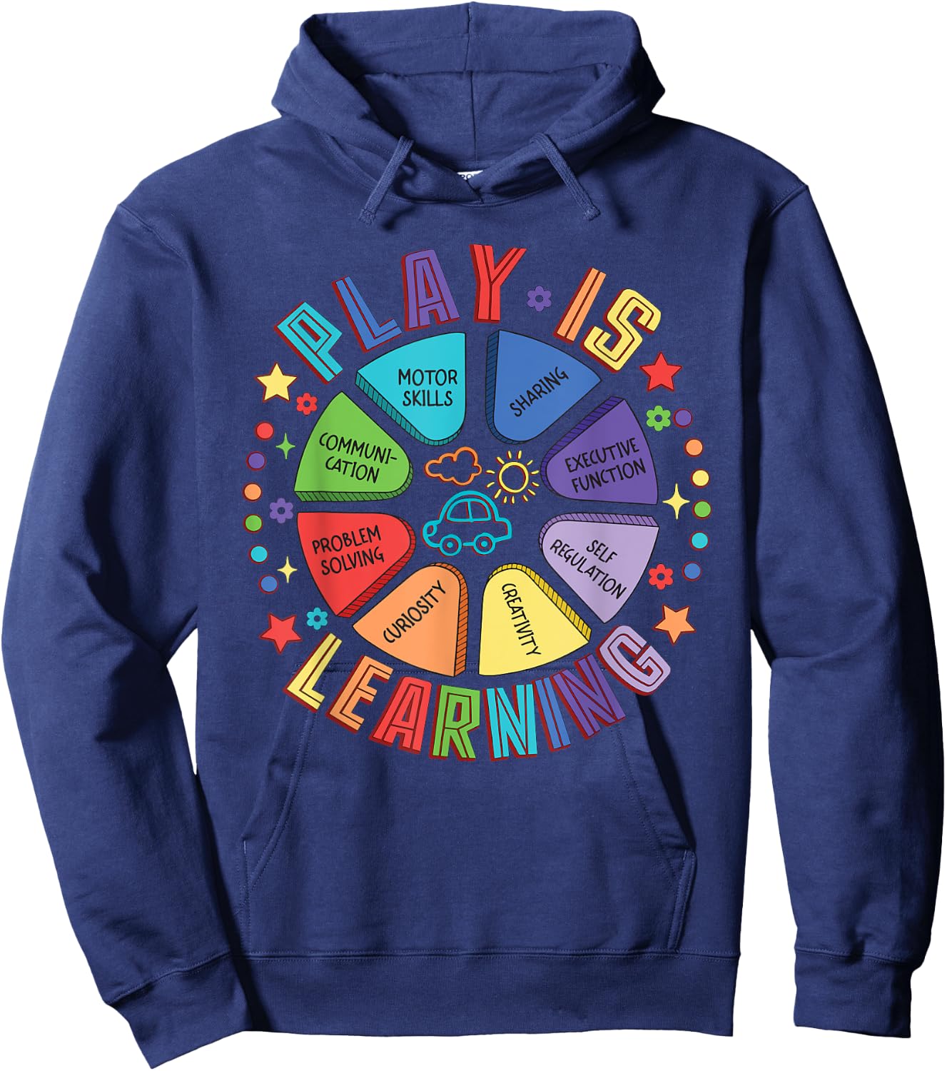 Teacher Life Teaching Back To School Plays Is Learning Women Hoodie - Hoodie | Navy