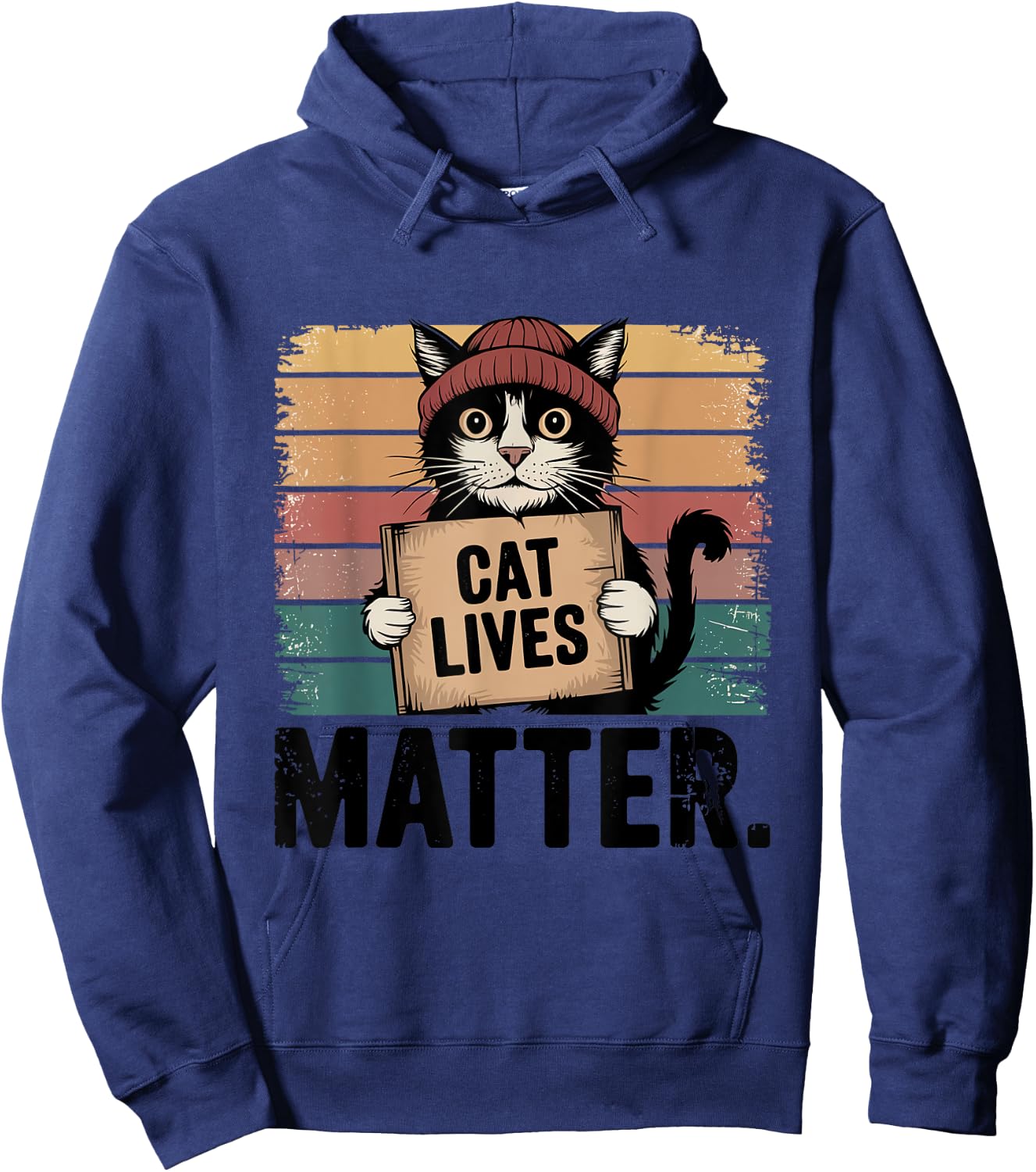 Donald Trump 2024 Cats Lives Matter Please Don't Eat My Cat Men Women Hoodie - Hoodie | Navy