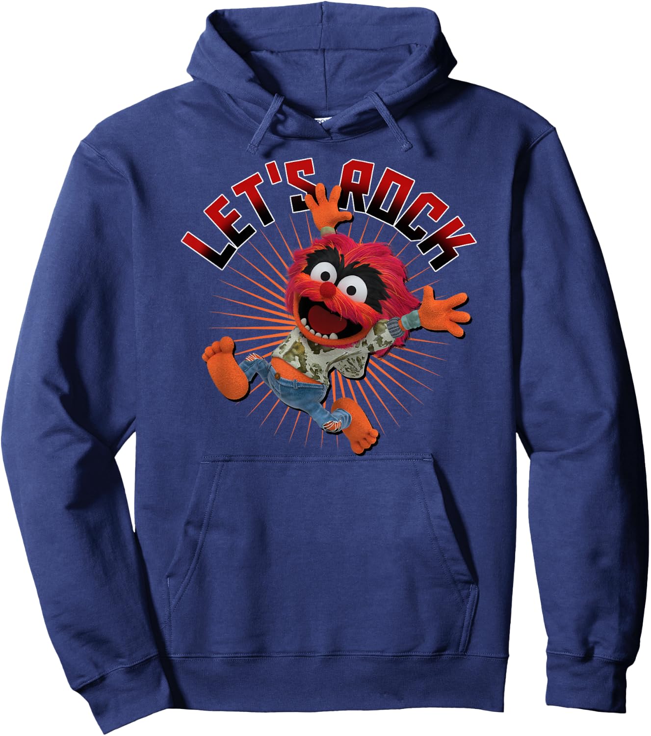Disney - Let's Rock Muppet Babies Animal Hoodie - Hoodie | Navy