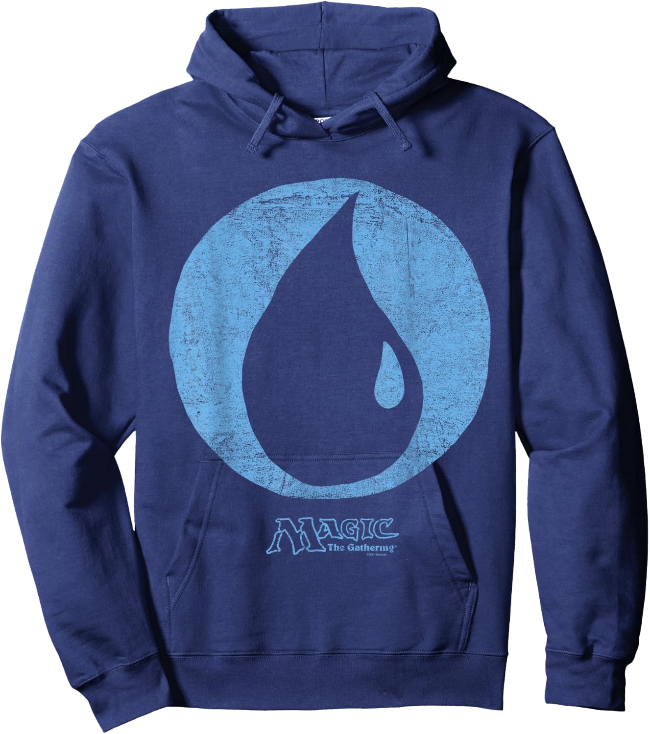 Magic: The Gathering Blue Mana , black, s Hoodie - Hoodie | Navy