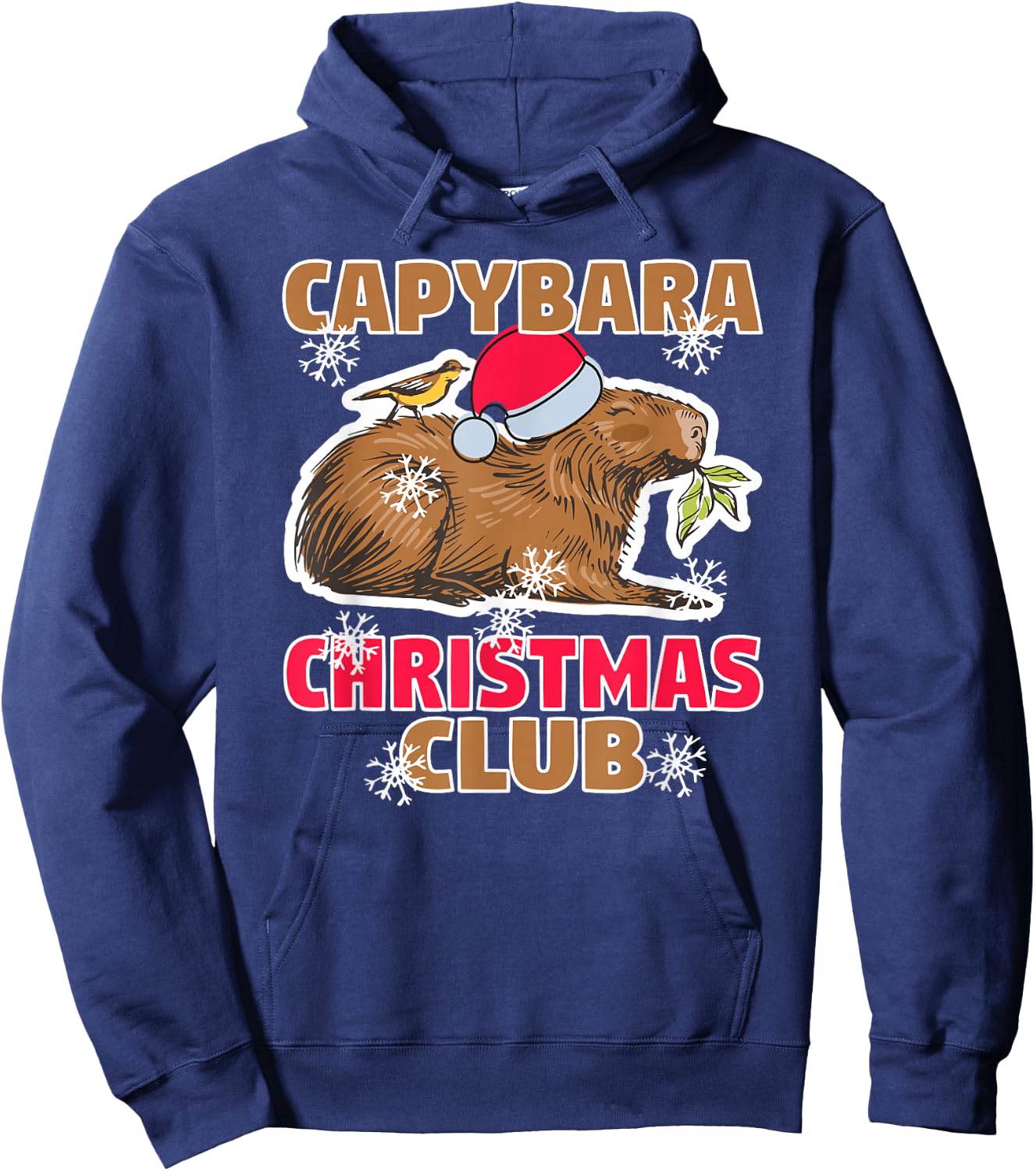 Capybara Christmas Club - Capybara Enthusiast The Best Hoodie - Hoodie | Navy