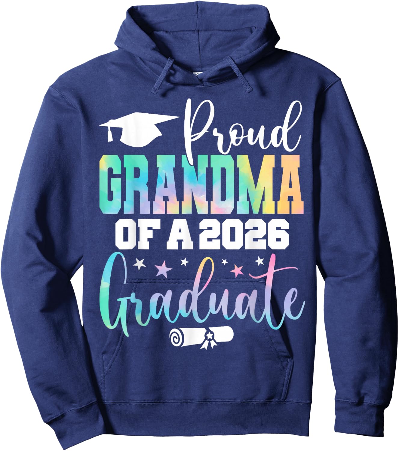 Graduation 2026 Grandma of A Class of 2026 Graduate Hoodie - Hoodie | Navy
