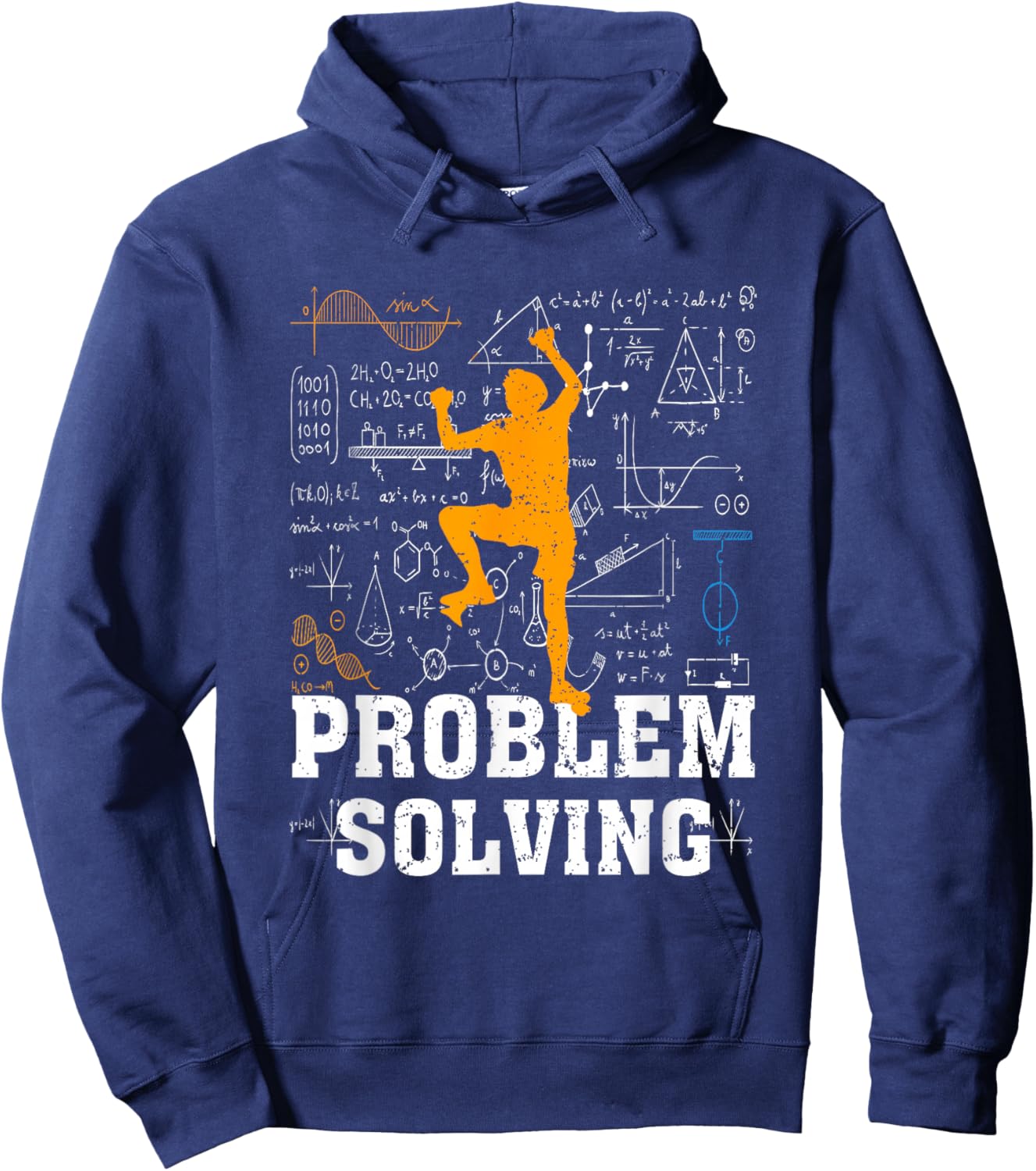 Mathematician Math Lovers of Climbing Problem Solving Hoodie - Hoodie | Navy