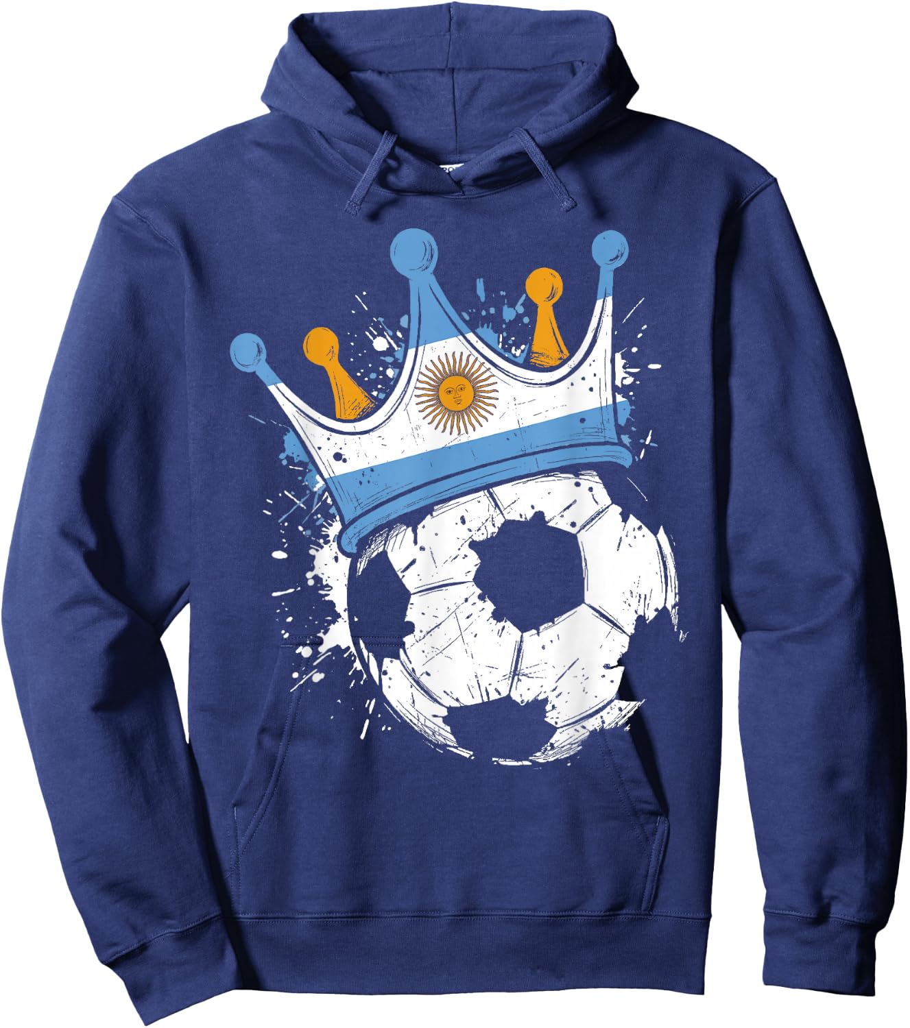 Argentinian Flag Novelty Argentina Hoodie - Hoodie | Navy