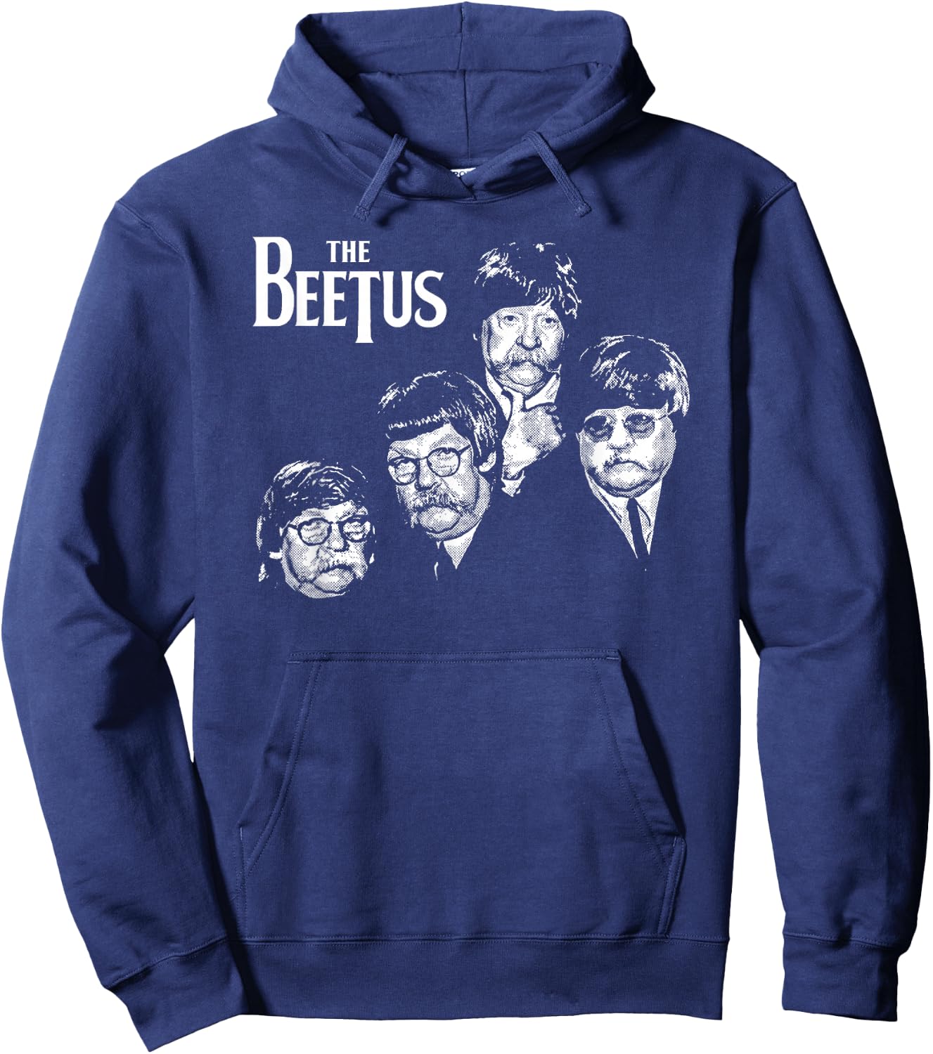 The Beetus Funny Retro 1960s Rock Music Diabeetus Vintage Hoodie - Hoodie | Navy