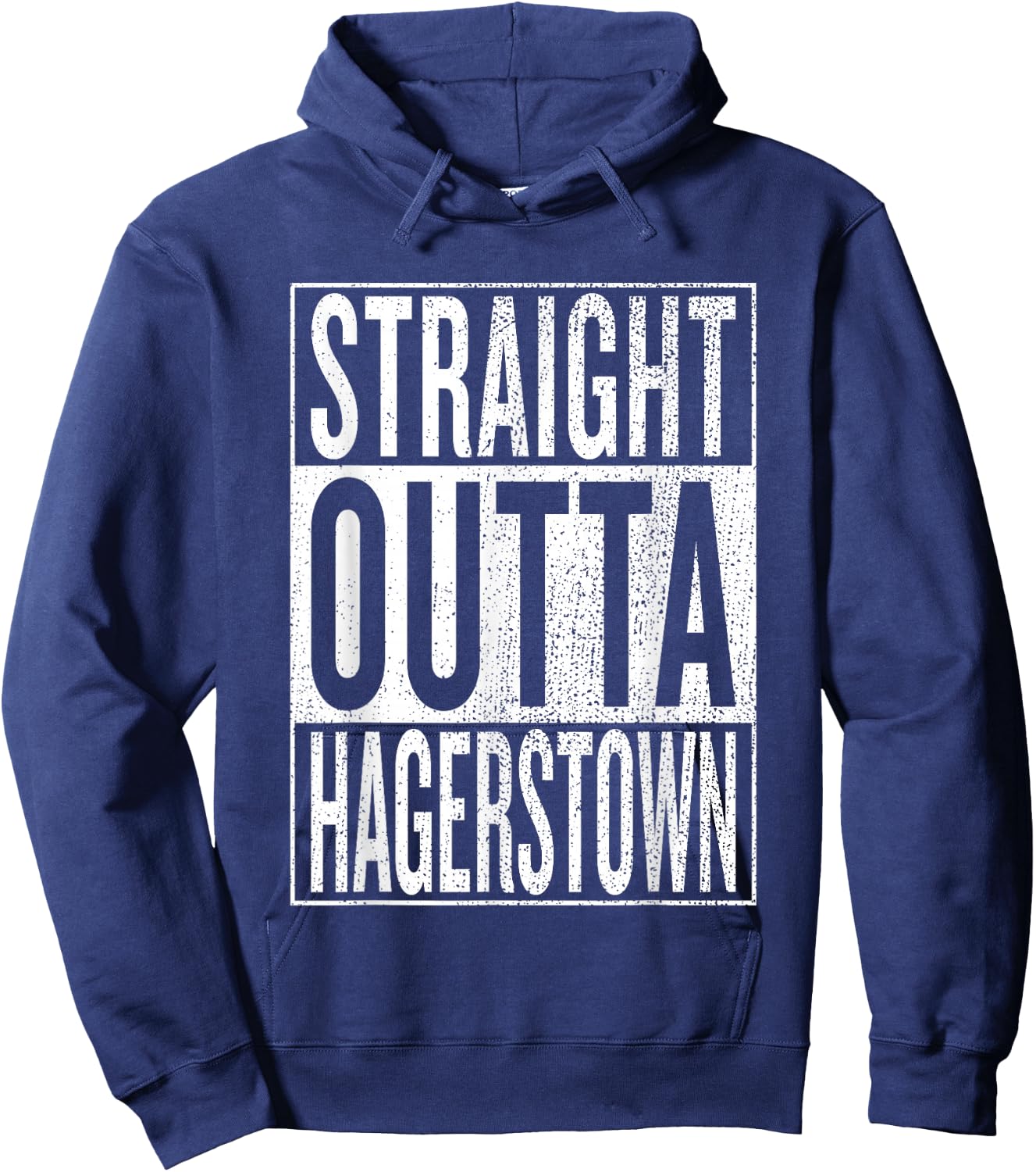 Straight Outta Hagerstown Great Travel Outfit & Gift Hoodie - Hoodie | Navy