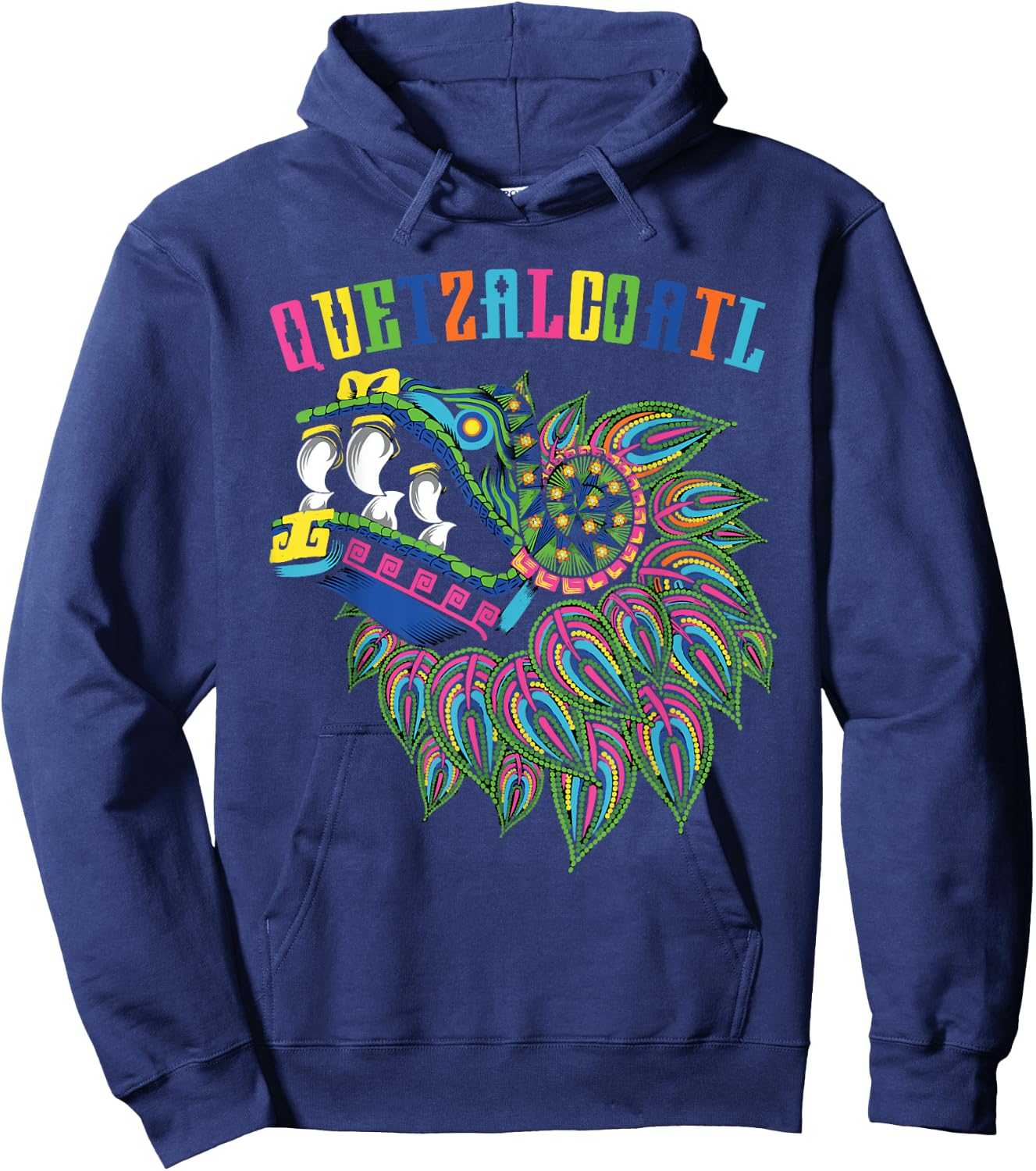 Aztec God Quetzalcoatl Cool Snake Dragon Inca Maya Gifts Hoodie - Hoodie | Navy