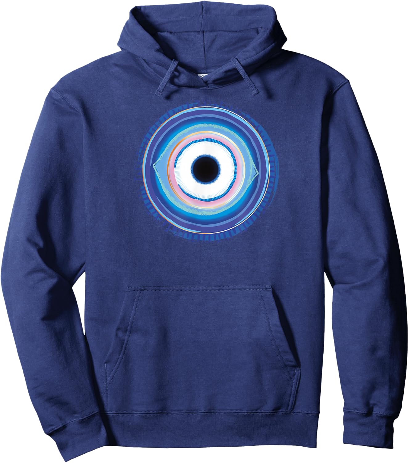 Evil Eye Shirt Turkish Eye Nazar Protection Charm Hoodie - Hoodie | Navy