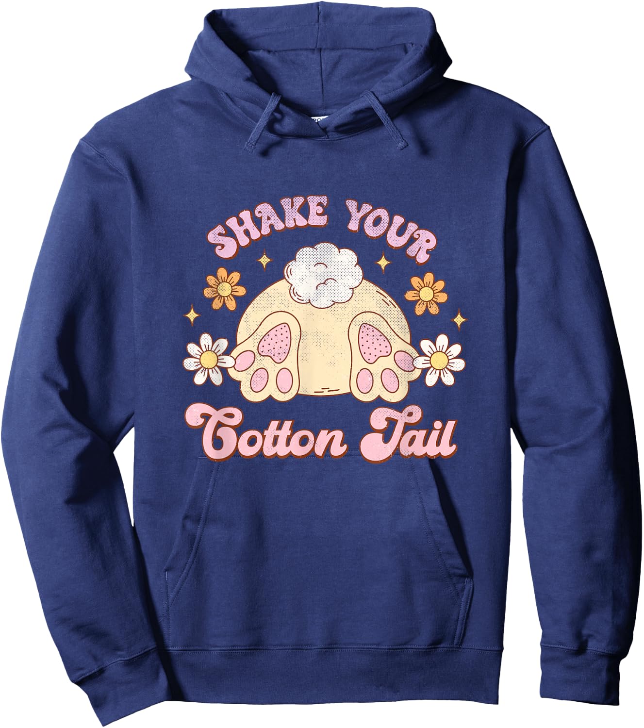 Shake Your Cotton Tail Funny Easter Hoodie - Hoodie | Navy