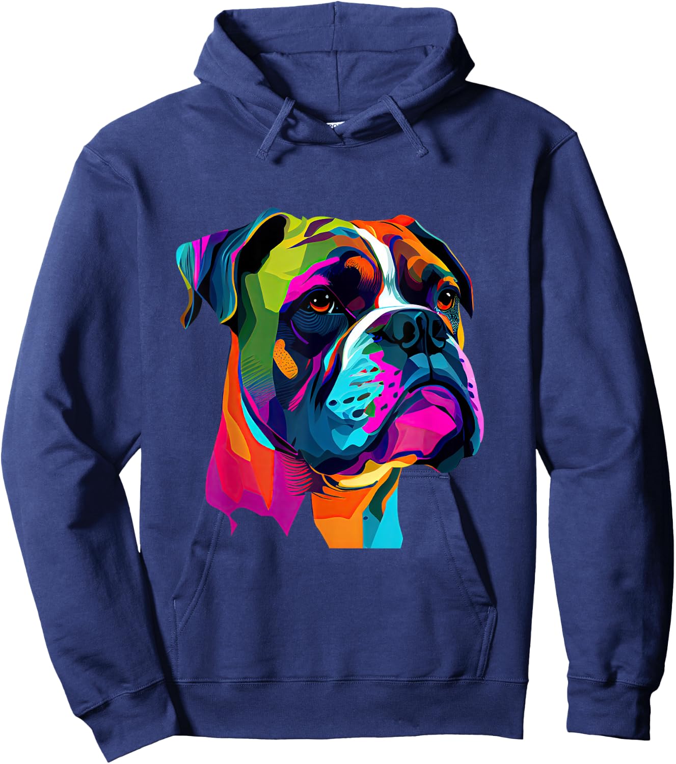 Boxer Dog Pop Art Design Cute Boxer Dog Lovers Hoodie - Hoodie | Navy