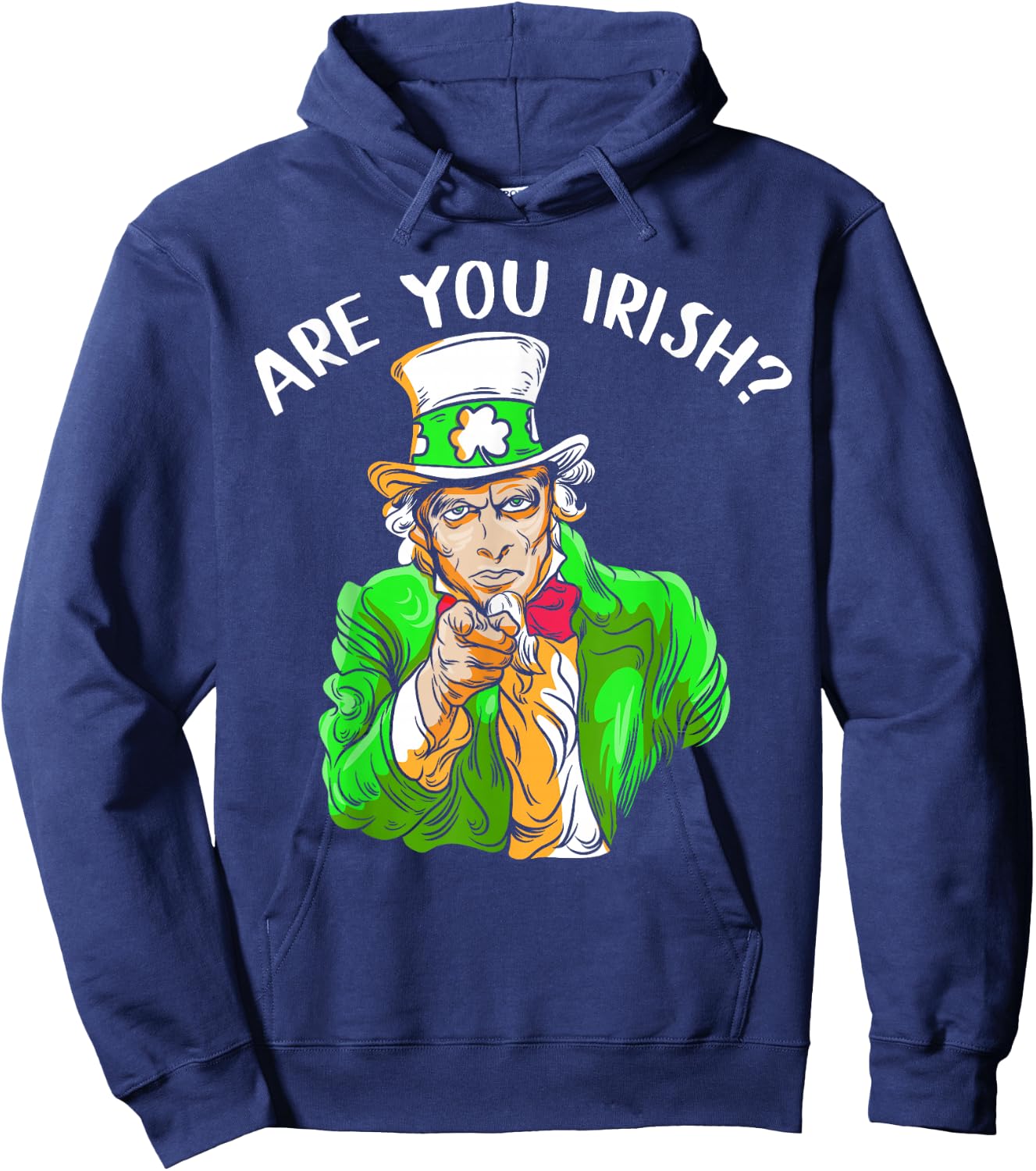 Leprechaun Irischer Onkel St. Paddy's Charm St. Patrick's Day Hoodie - Hoodie | Navy