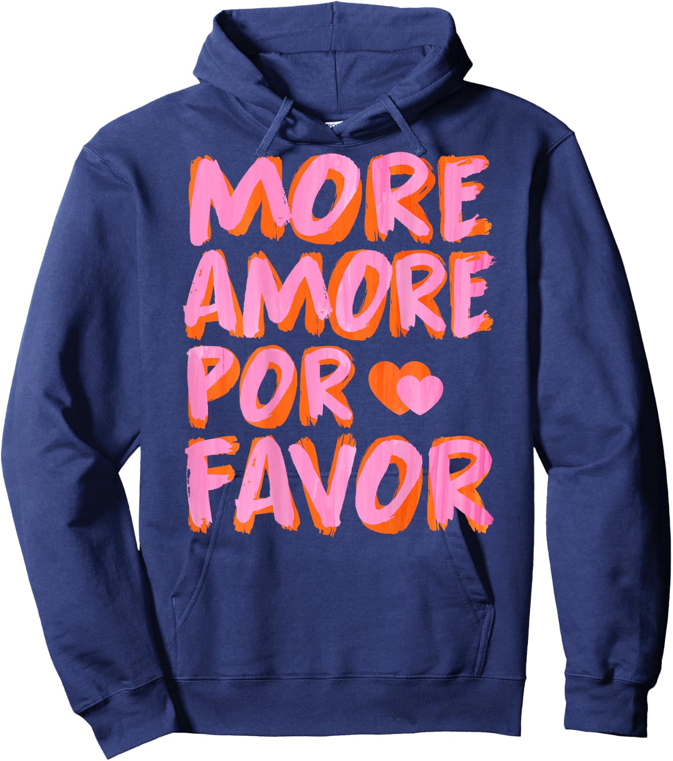 More Amore Por Favor X Mehr Liebe Selbstliebe Selflove Back , black Hoodie - Hoodie | Navy