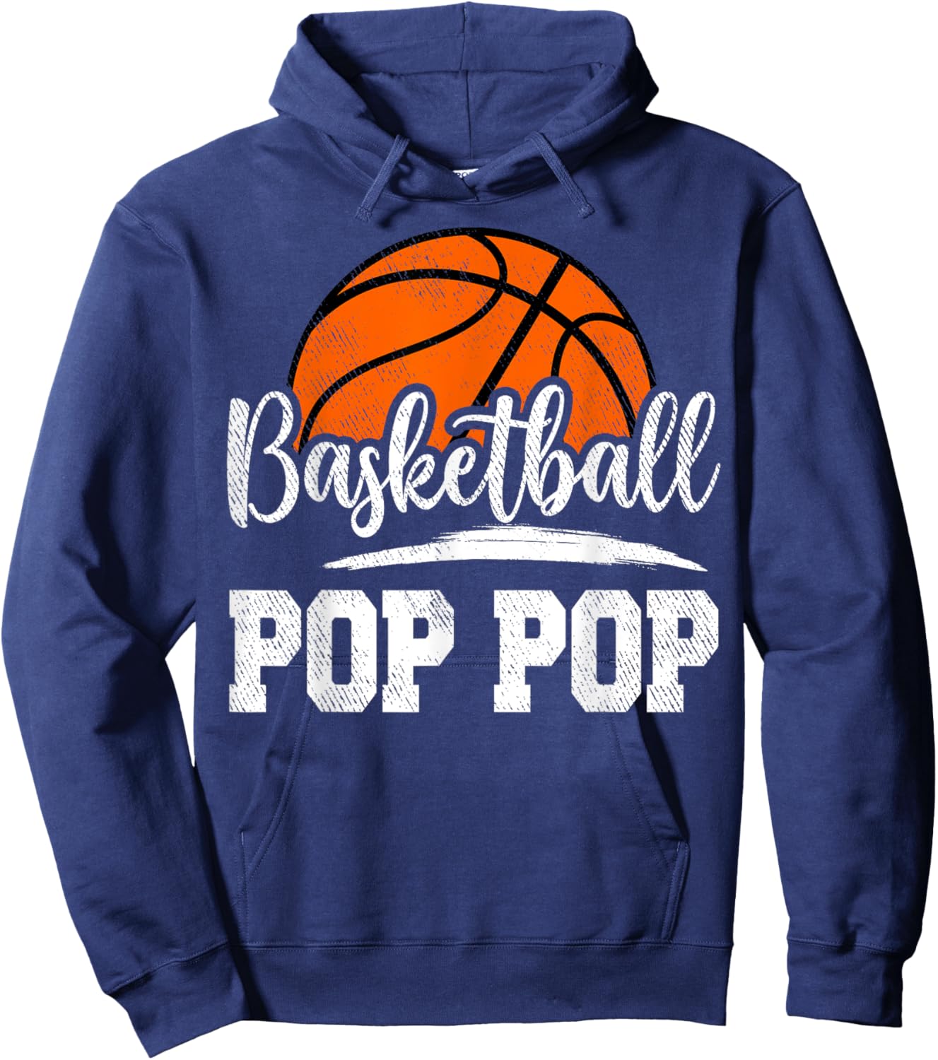 Basketball Pop Pop Basketball Player Game Day Father's Day Hoodie - Hoodie | Navy