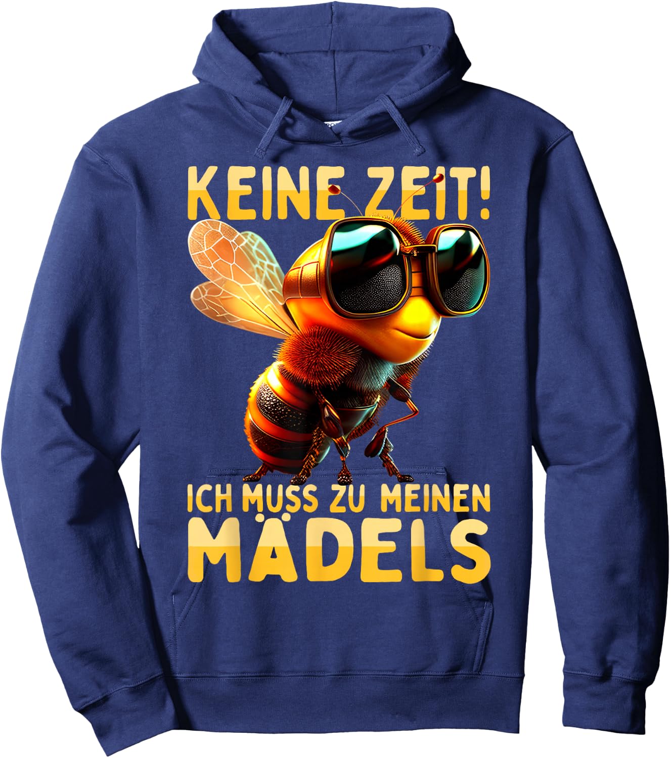 with German Text "Keine Zeit Ich muss Zu Meinen Mädels Beekeeder" [German Hoodie - Hoodie | Navy