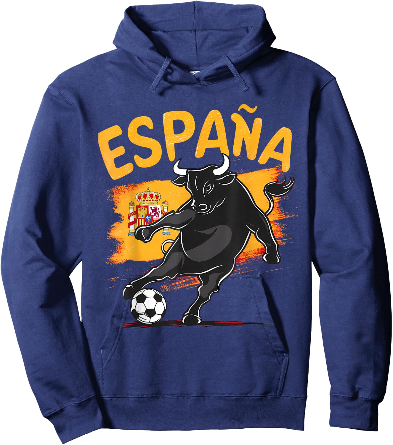 Spain Shirt Goal 2024 Football Soccer Football Europe Europe , red Hoodie - Hoodie | Navy