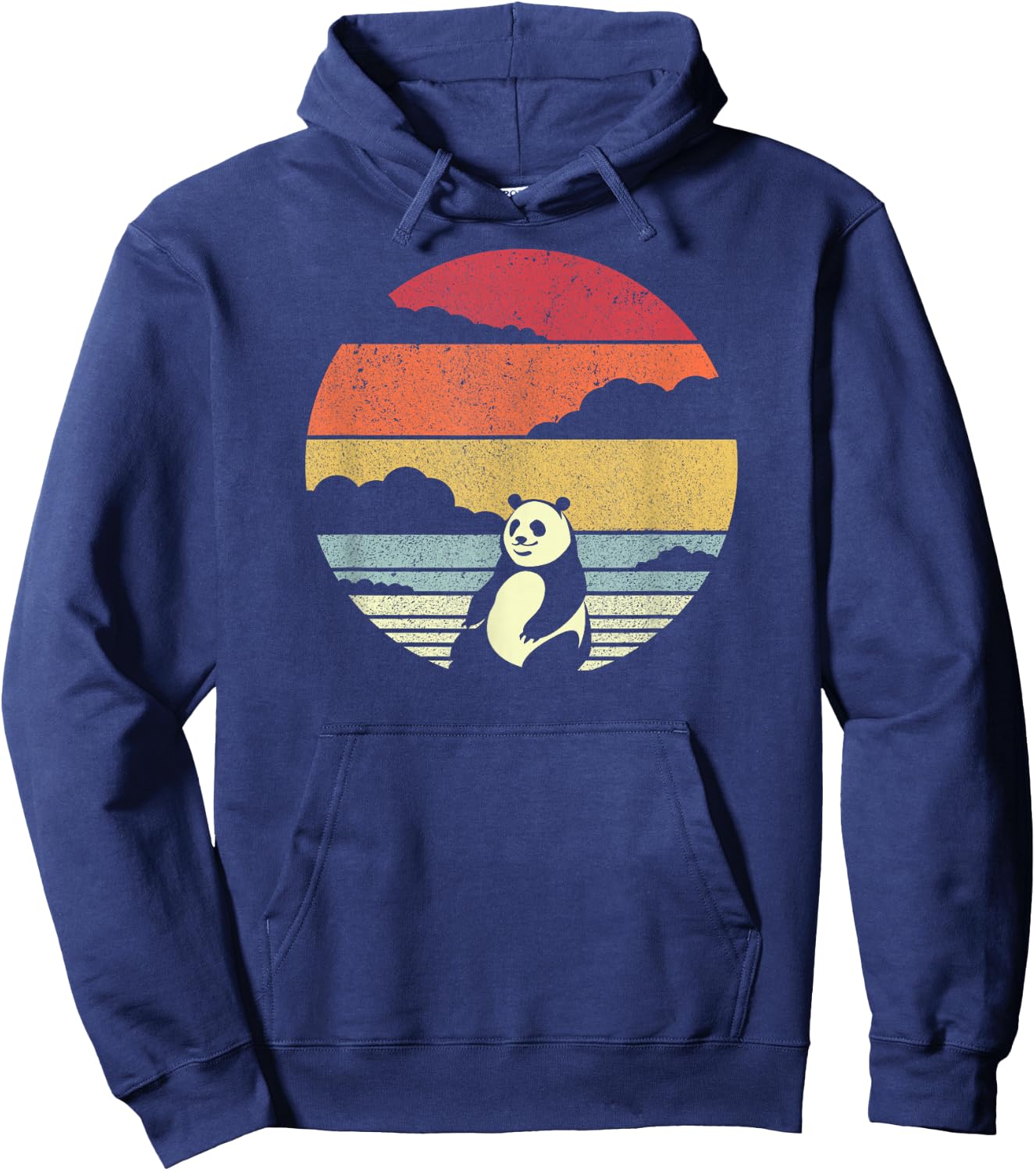 Panda Shirt Vintage Hoodie - Hoodie | Navy