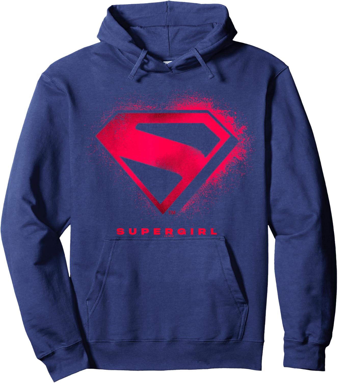 Supergirl (2026) S-Shield Spraypainted Chest Emblem Logo Hoodie - Hoodie | Navy