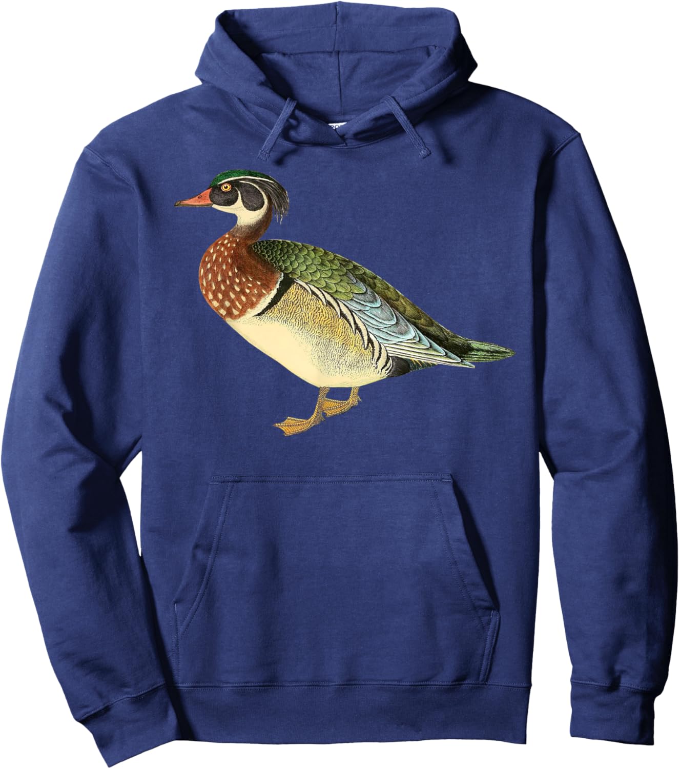 Duck Cute Wood Duck Vintage Duck Graphic Hoodie - Hoodie | Navy