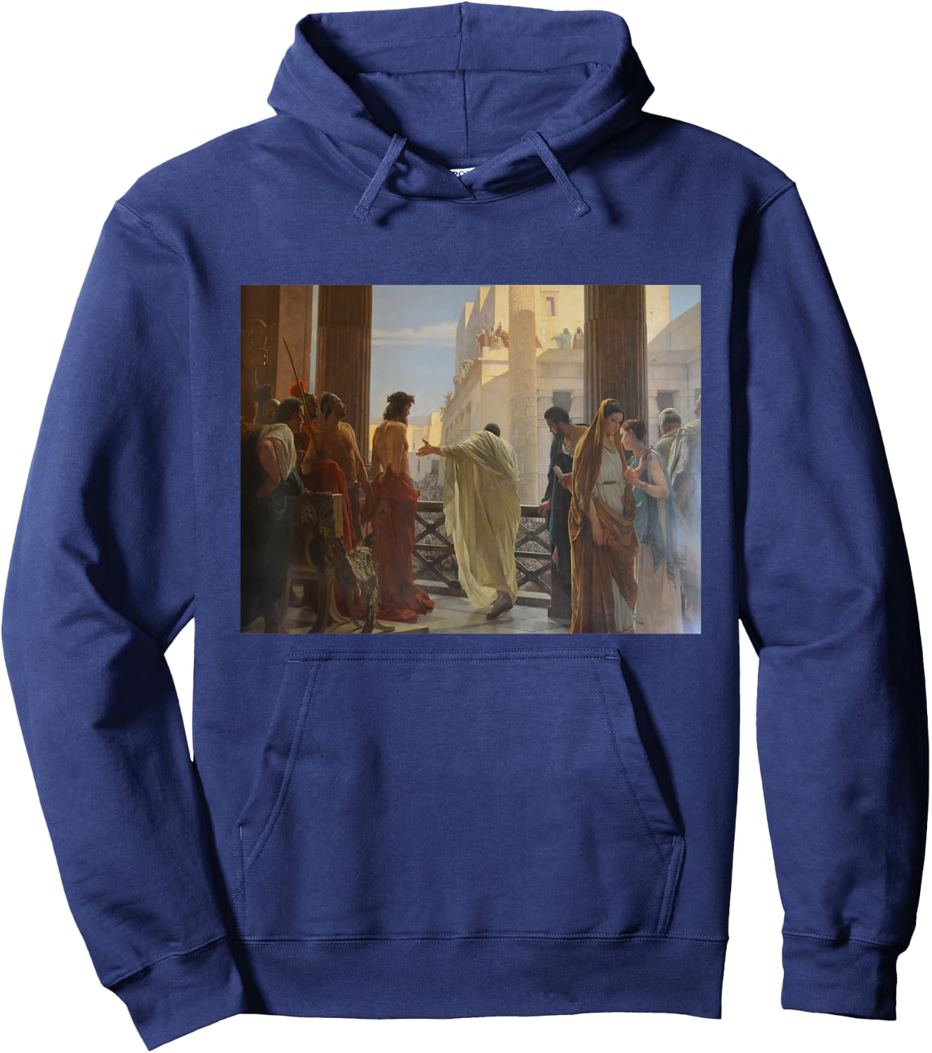 Antonio Ciseri's Ecce Homo Hoodie - Hoodie | Navy