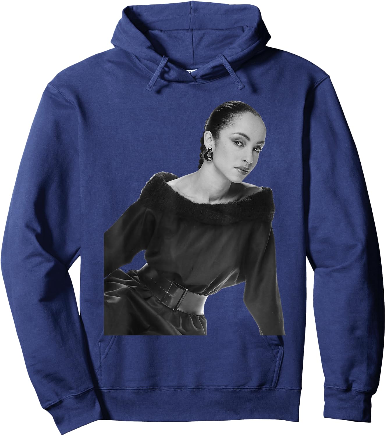 Portrait of the Singer of Sade Sweetest Taboo 1984 Hoodie - Hoodie | Navy