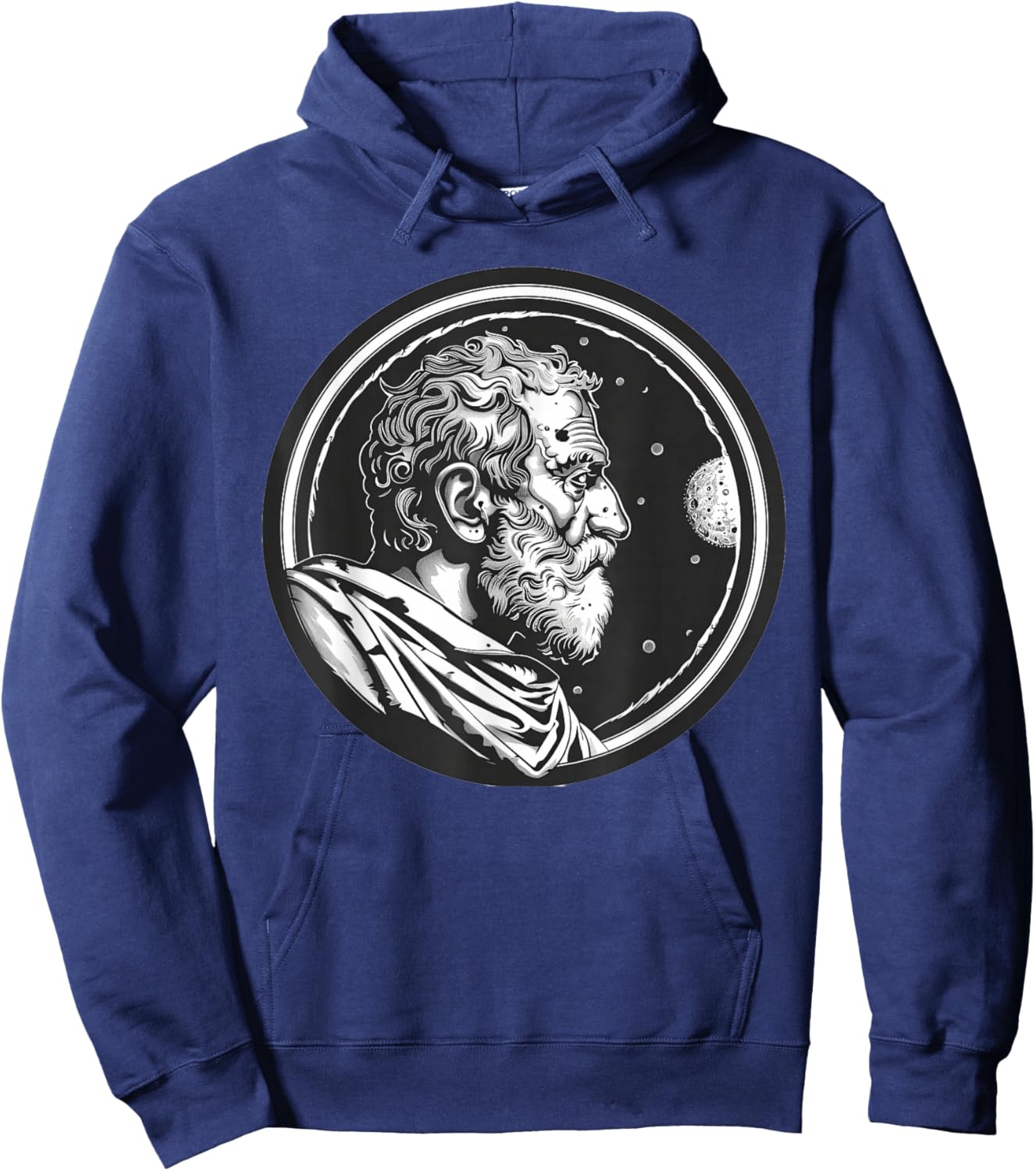 Pliny the Elder on the Moon Hoodie - Hoodie | Navy