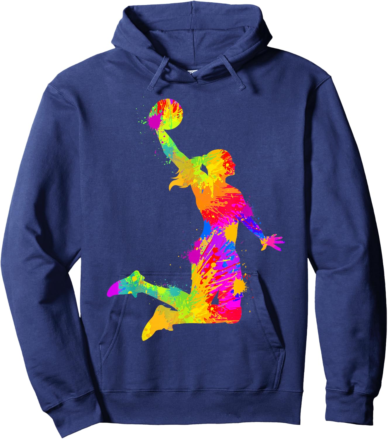 Basketball Girl Women Girls Small Hoodie - Hoodie | Navy