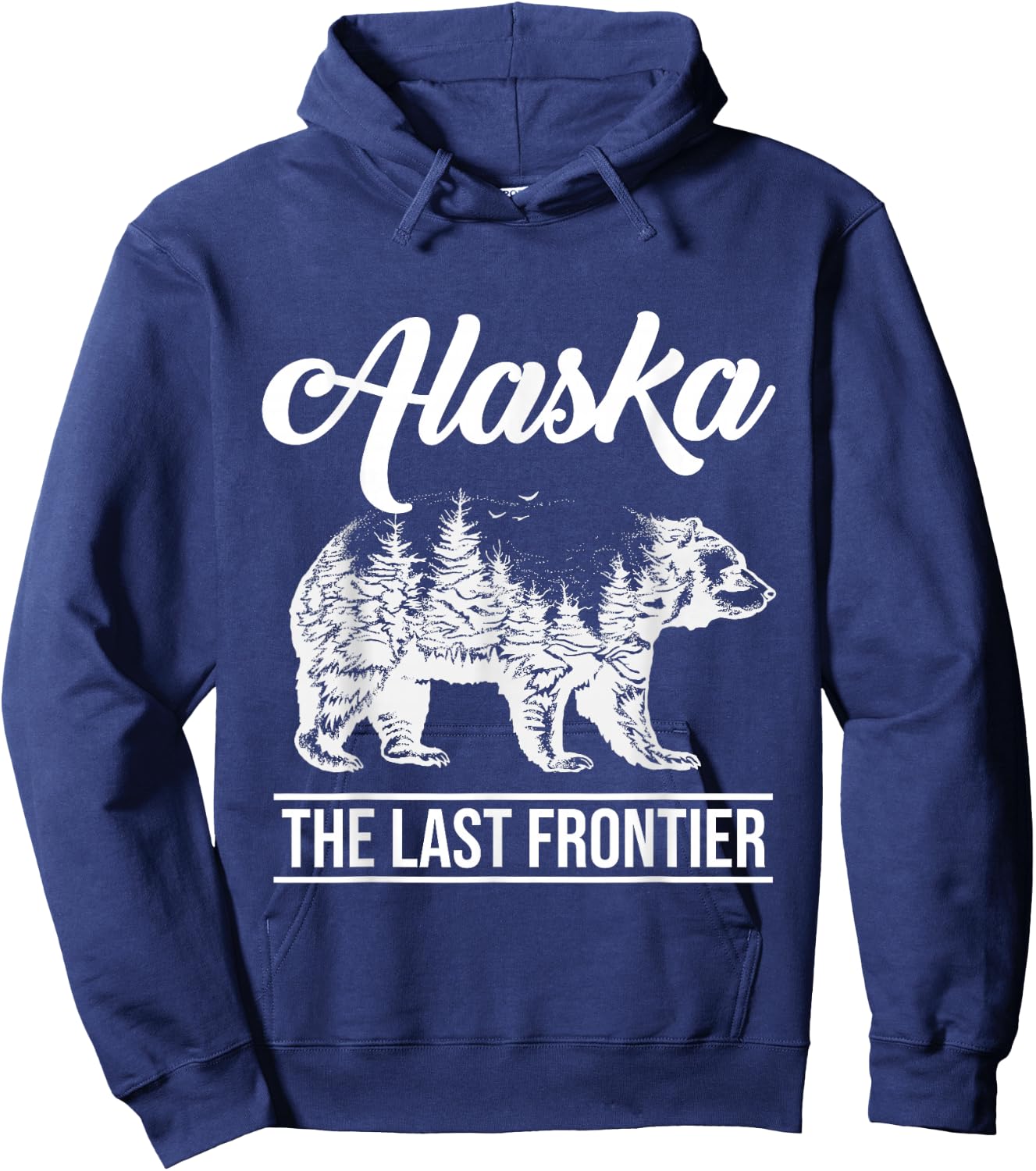 Elk Alaska Last Frontier Alaska Grizzly Bears Mountains Hoodie - Hoodie | Navy