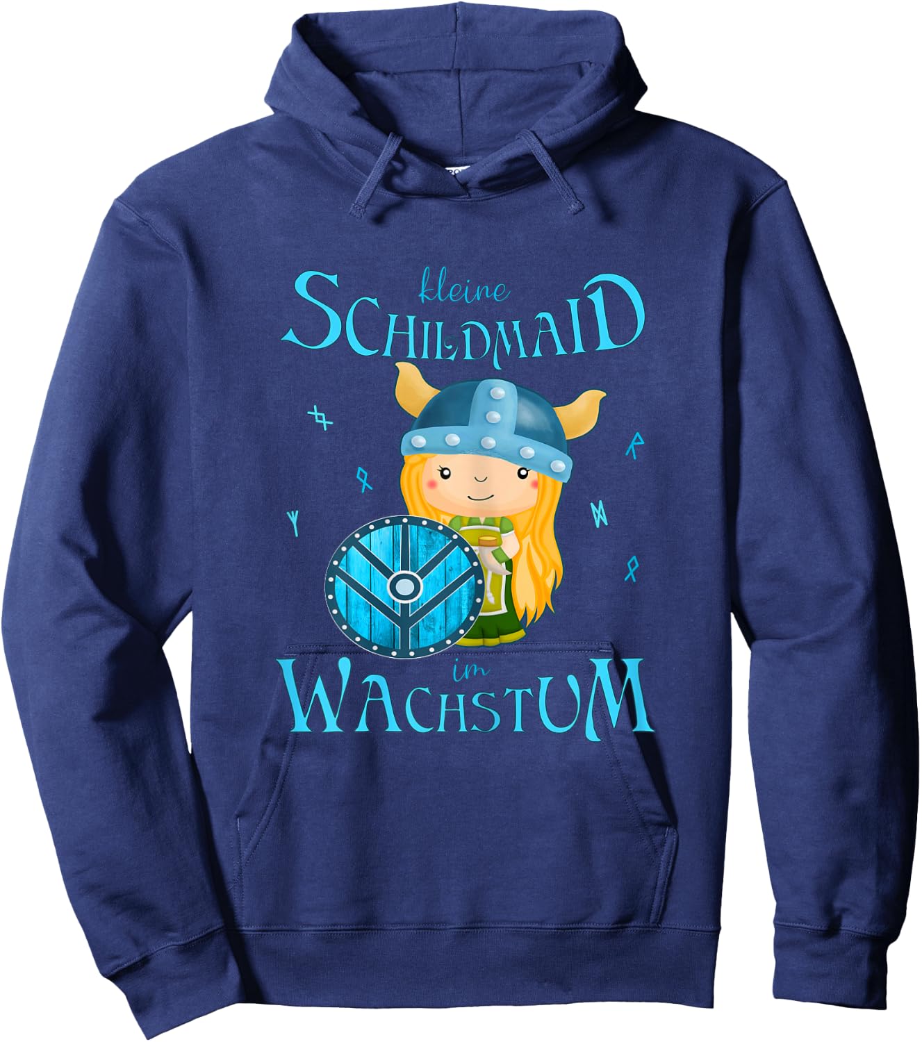 Kleine Schildmaid im Wachstum - Lagerthas Wikinger Mädchen Hoodie - Hoodie | Navy