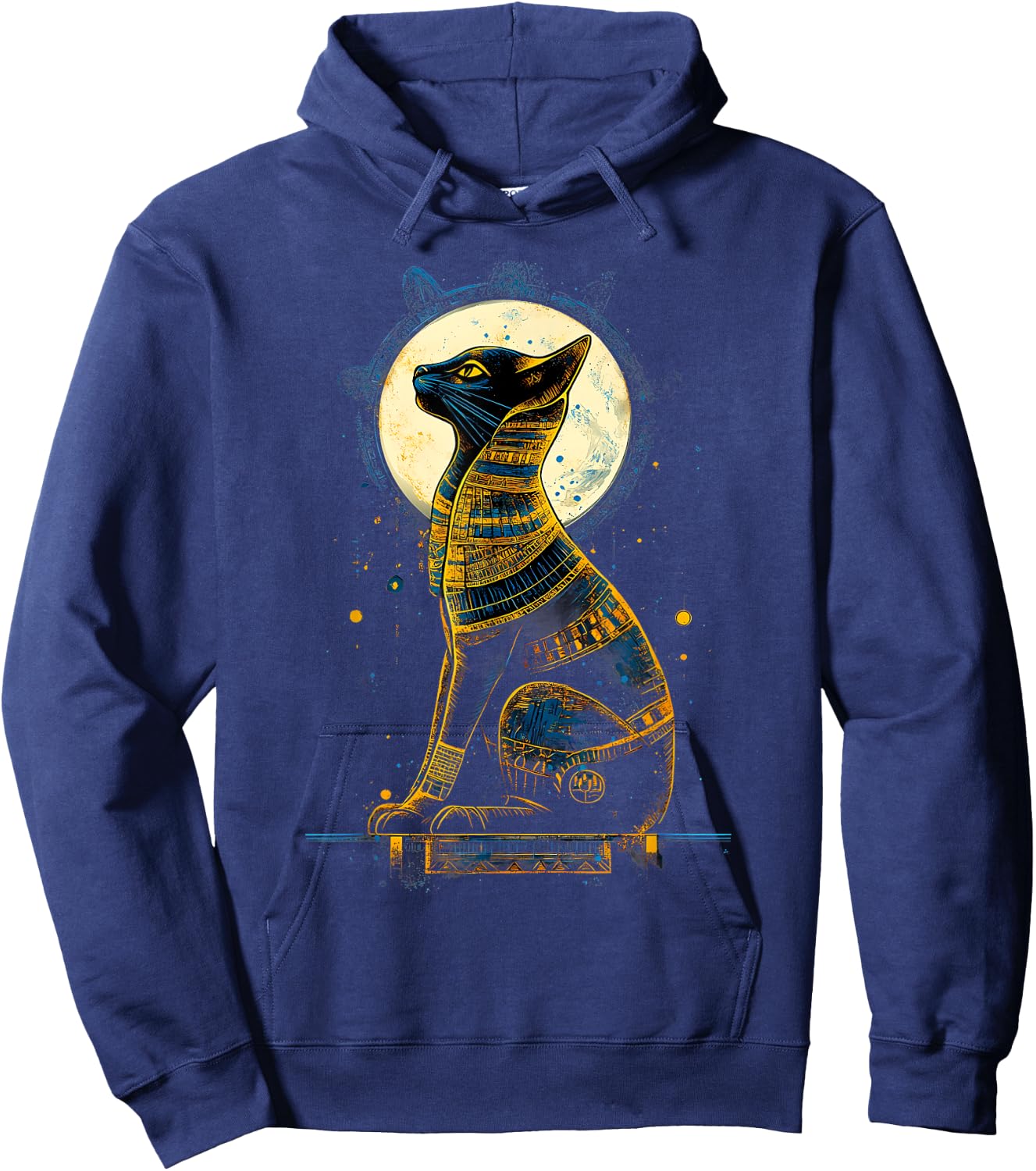 Ancient Egypt Cat Egyptology Tutankhamun Bastet Egyptian God Hoodie - Hoodie | Navy