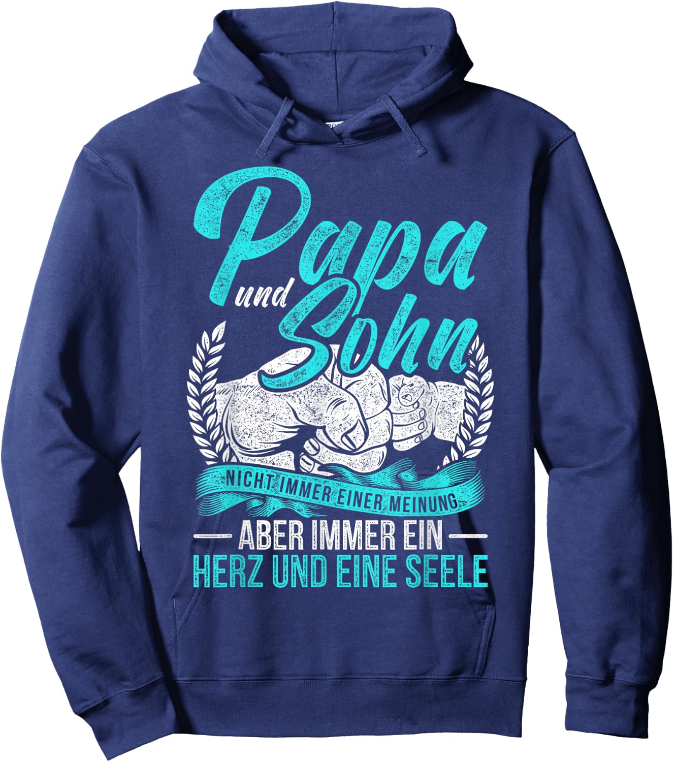 Papa und Sohn Saying Father Son Partner Look Father's Day Hoodie - Hoodie | Navy