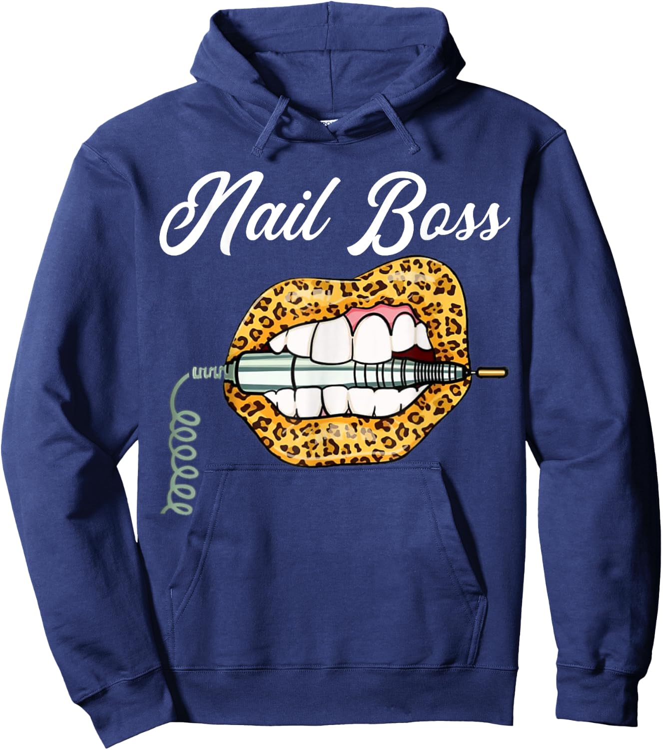 Nail Boss Nail Art Nails Artists specialising Salon Squad Hoodie - Hoodie | Navy