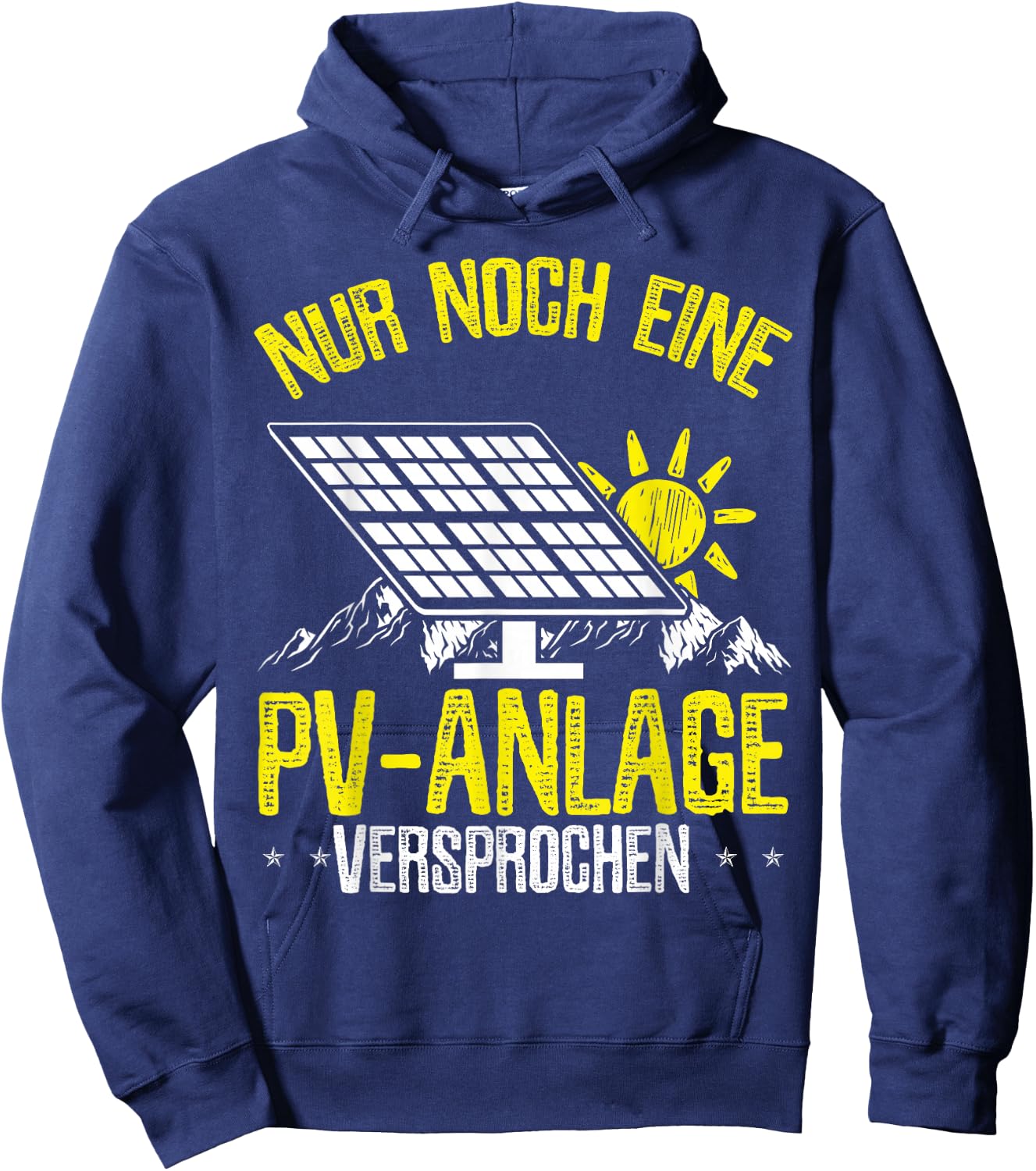 PV Anlagen Photovoltaikanlagen Balkonkraftwerk PV System Hoodie - Hoodie | Navy
