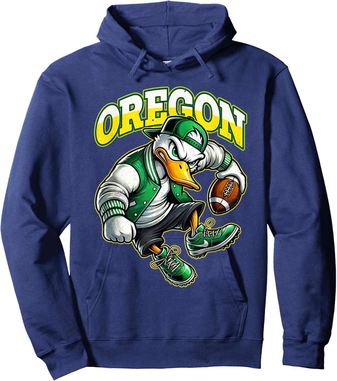 Graphic Oregons Proud Name Personalized Love Sports Vintage Hoodie - Hoodie | Navy