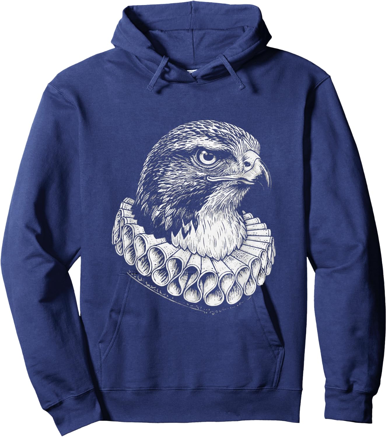 Habicht Renaissance Portrait Vintage Edle Habicht Kunst Hoodie - Hoodie | Navy