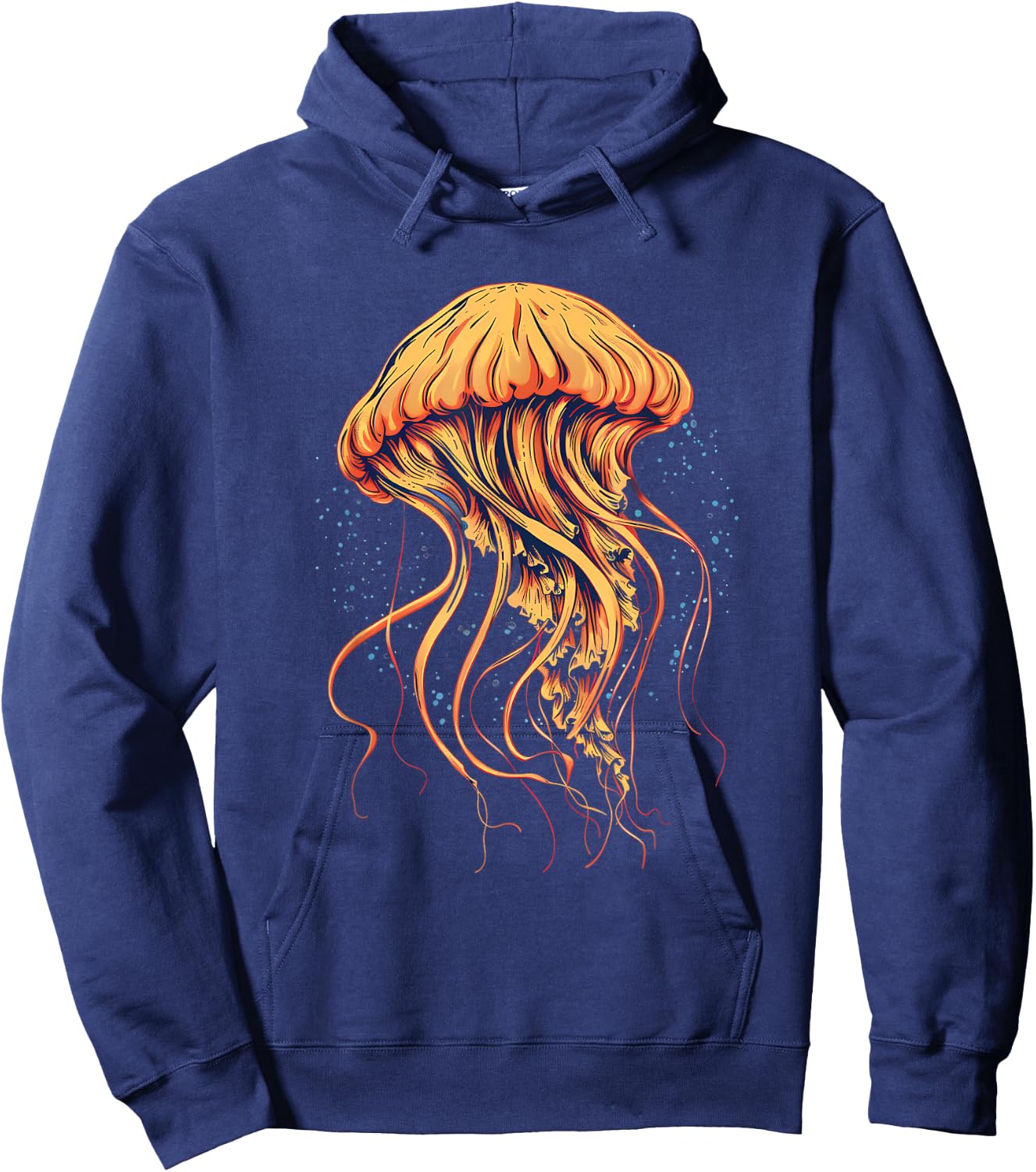 Jellyfish Artwork Sea Ocean Animal Lover Ocean Sea Jellyfish Hoodie - Hoodie | Navy