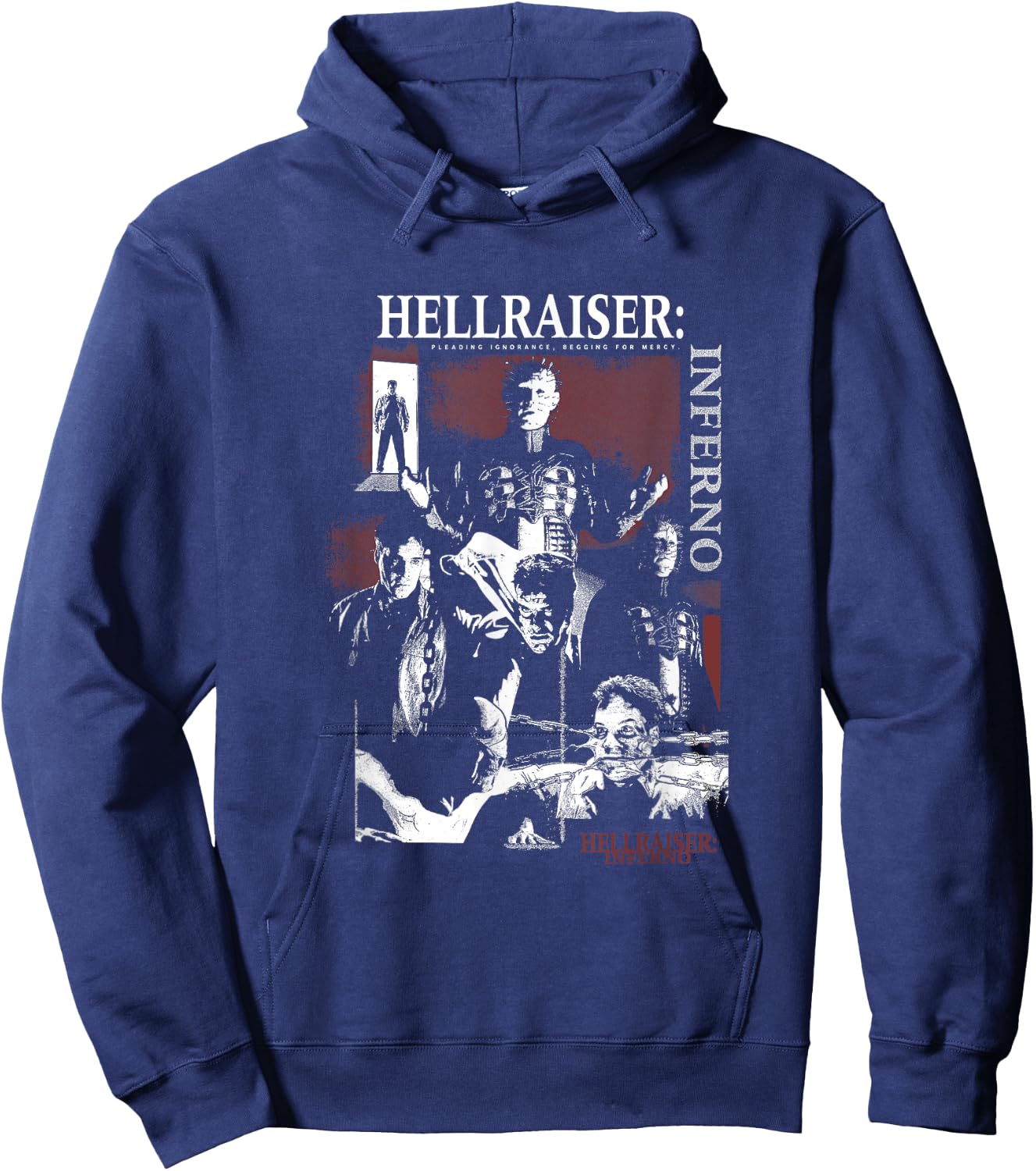 Hellraiser Inferno VIII Logo PAPL14568 , Black, S Hoodie - Hoodie | Navy