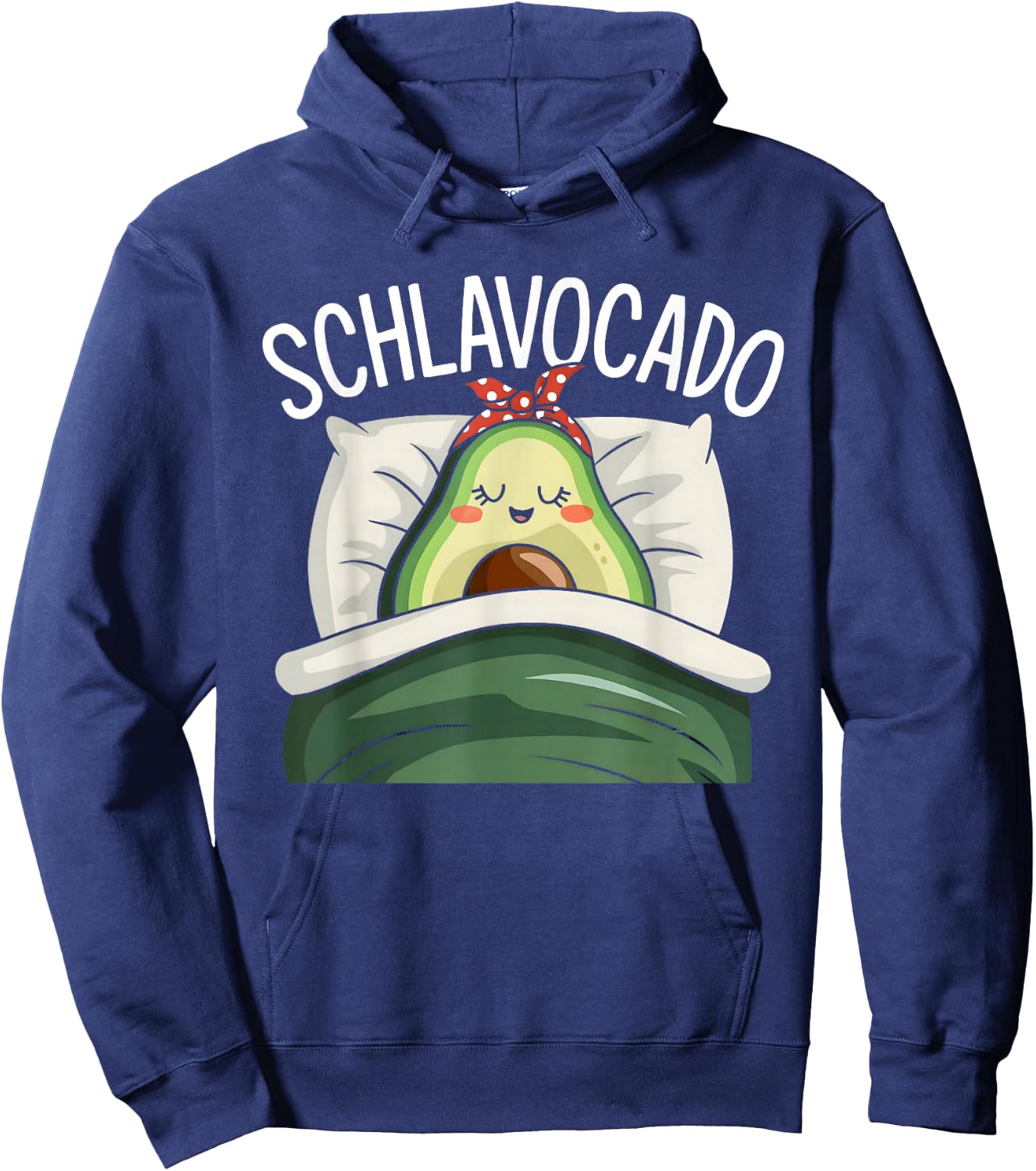 Schlavocado Pyjamas Avocado Sleep Shirt , black Hoodie - Hoodie | Navy
