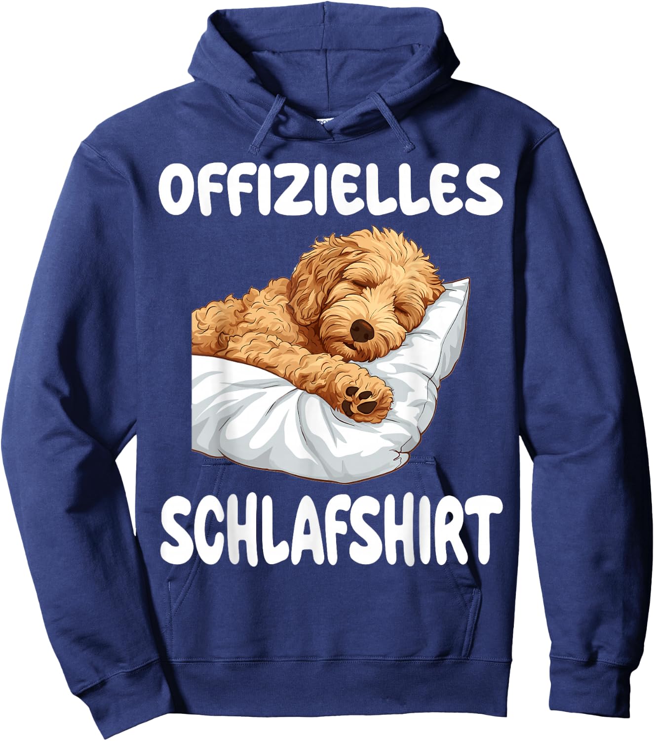 Funny Goldendoodle Dog Official Sleep Shirt Nightdress , black, S Hoodie - Hoodie | Navy
