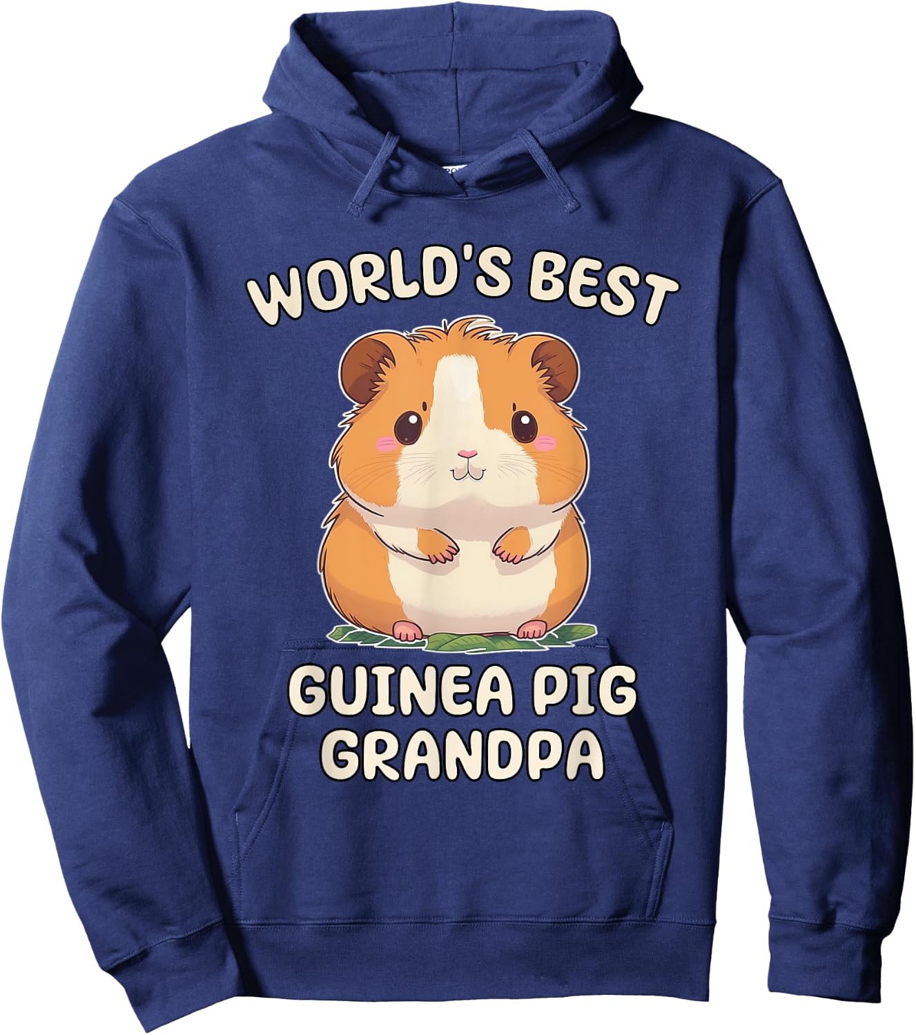 Funny World's Best Guinea Pig Grandpa Granddad Hoodie - Hoodie | Navy