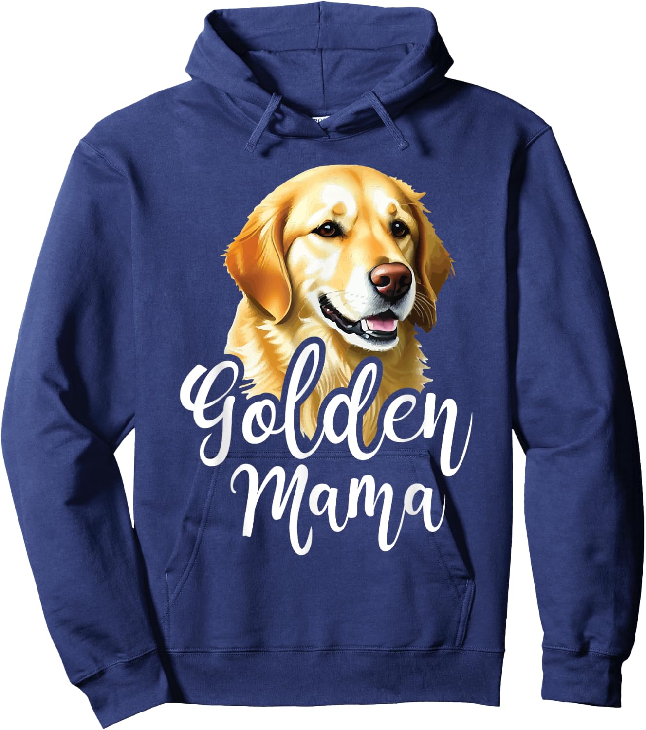 Golden Mama - Mother's Day Dog Owner Canine Lover Women Kids Hoodie - Hoodie | Navy