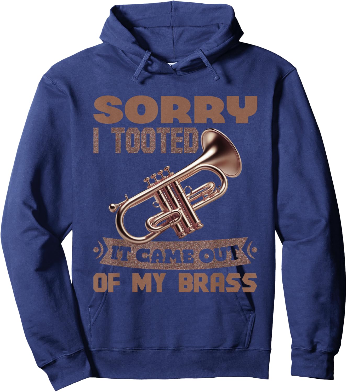 Trumpet Player Vintage Music Trumpet Jazz Band Trombone Hoodie - Hoodie | Navy