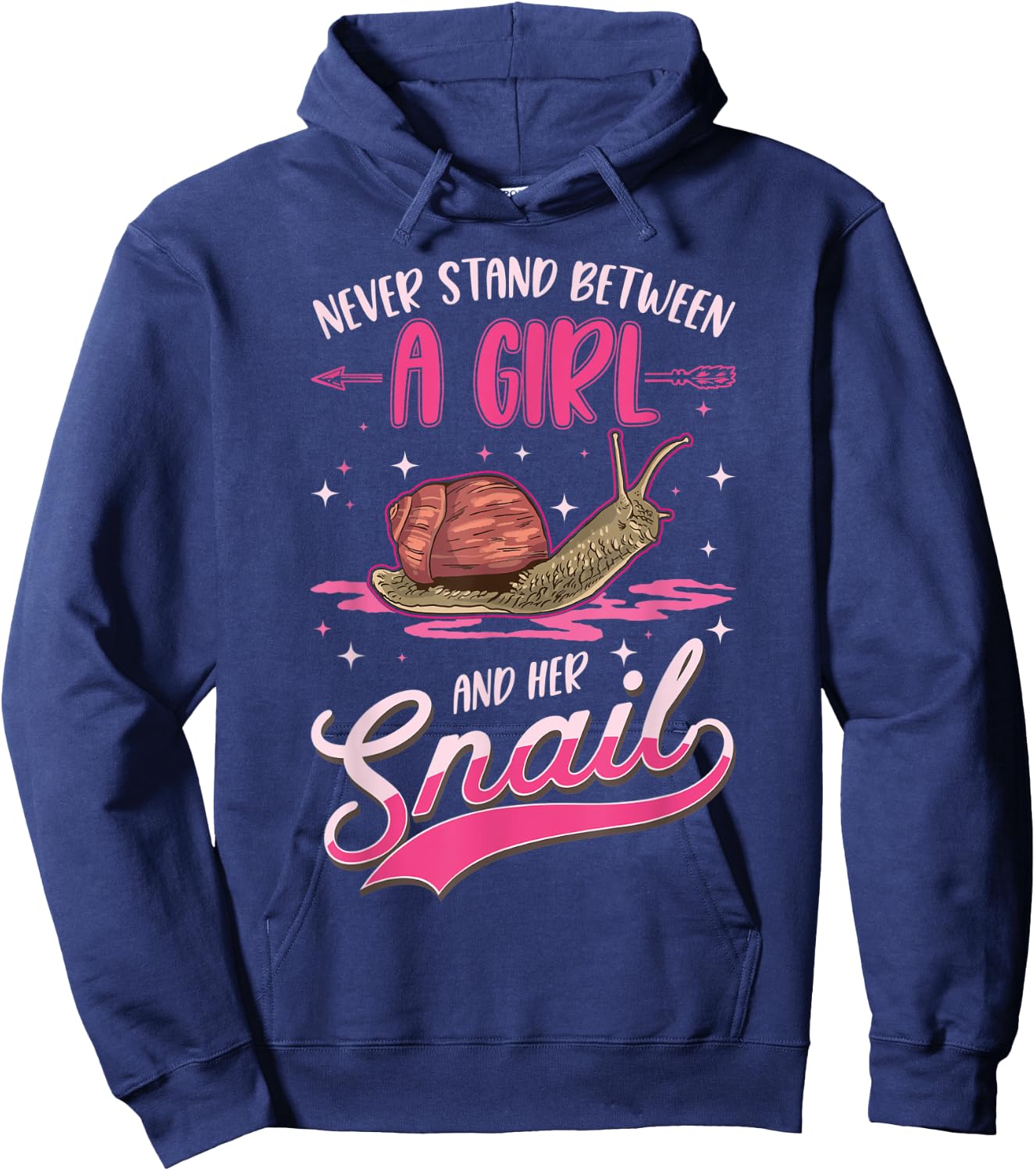 Snail Girl Roman Snail Hoodie - Hoodie | Navy