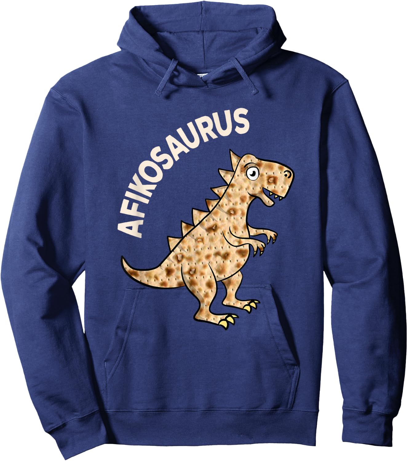 Dinosaur Afiko Shirt - Hebrew Passover Jewish Funny Hoodie - Hoodie | Navy