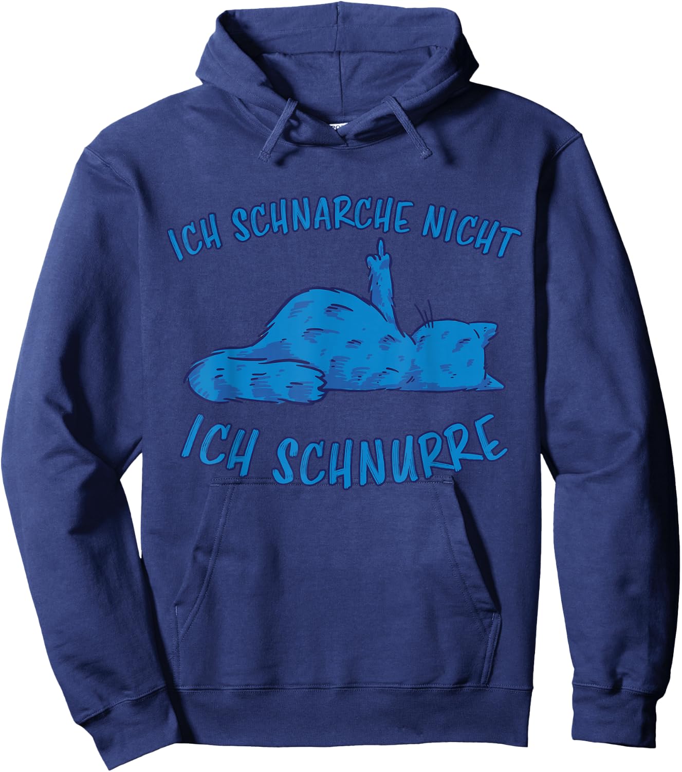 Schnarche Nicht Ich Schnurre Schlafen Katzen Schnarchen Hoodie - Hoodie | Navy