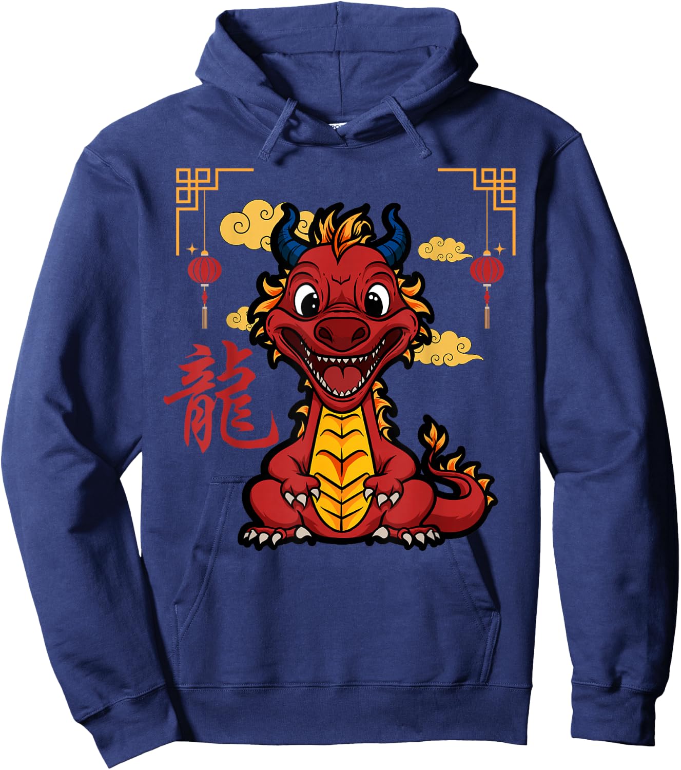 Year of the Dragon 2024 Chinese New Year Zodiac Lunar Hoodie - Hoodie | Navy