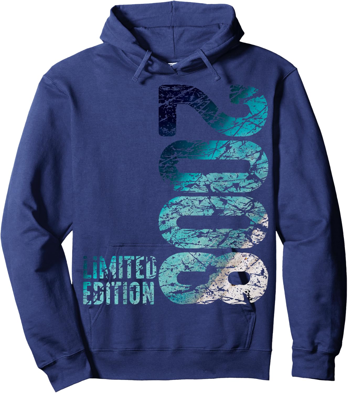 15th Birthday Boy Girl 15 Years 2008 Funny Gift , black Hoodie - Hoodie | Navy