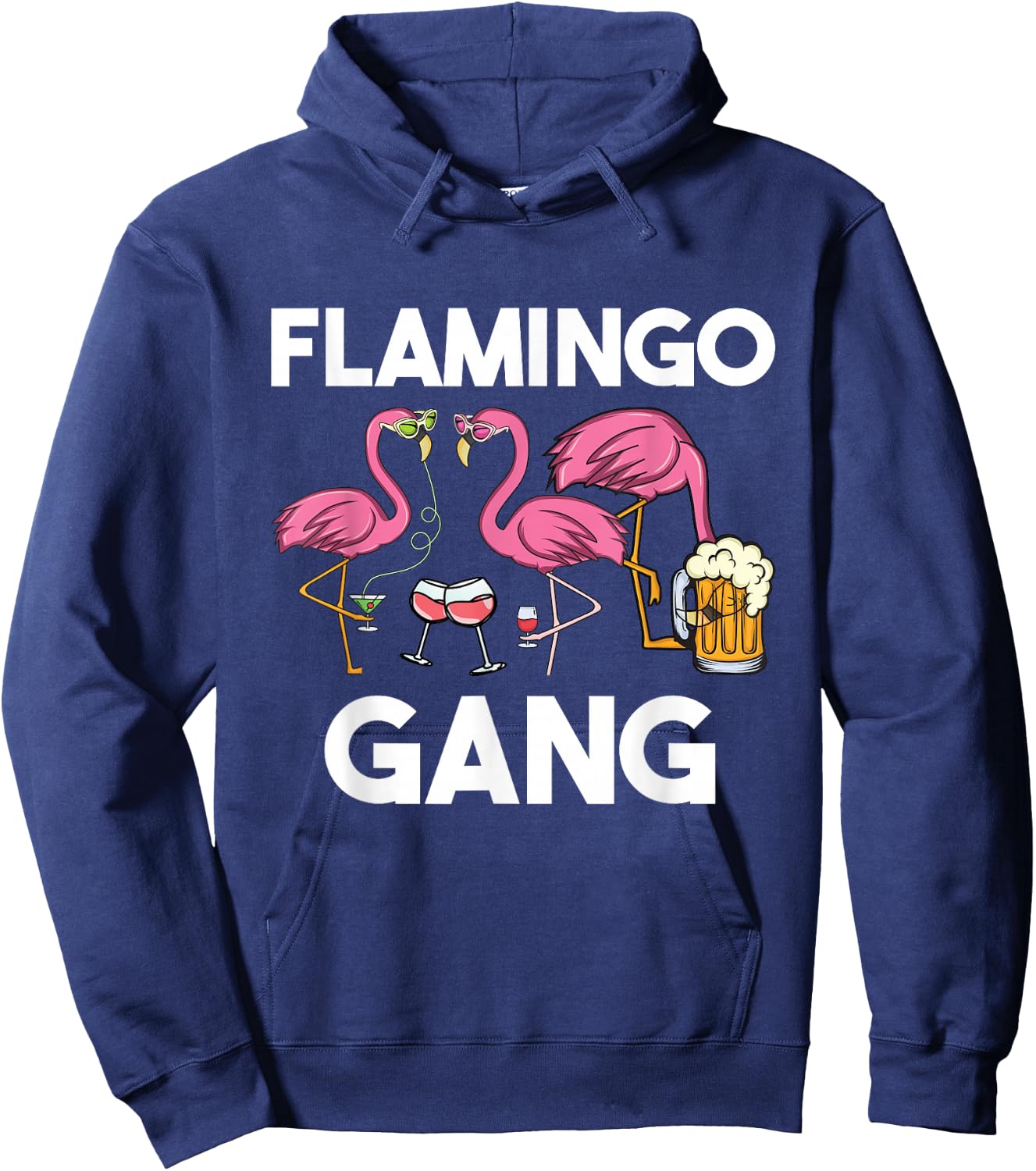 Flamingo Gang Flamingo Hoodie - Hoodie | Navy